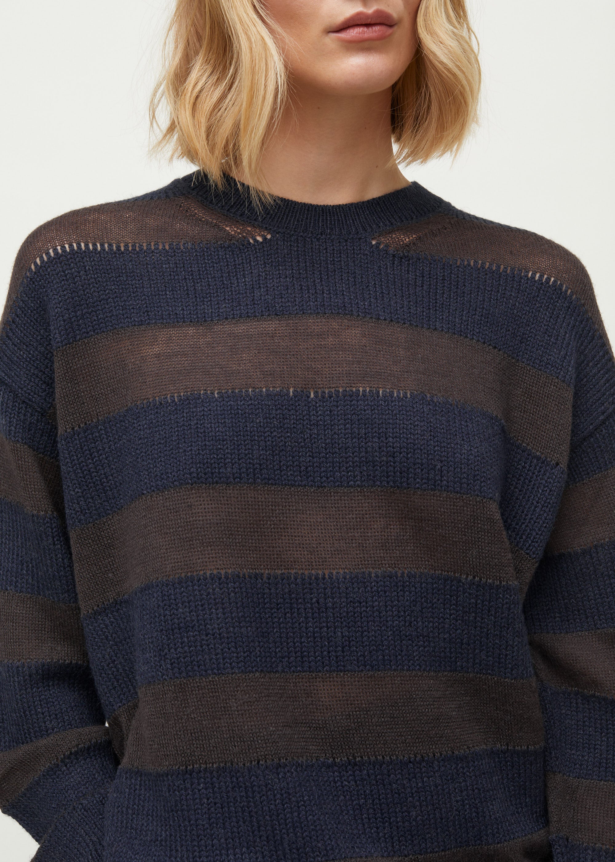 Haldis wool sweater | Mix Dark Chocolate
