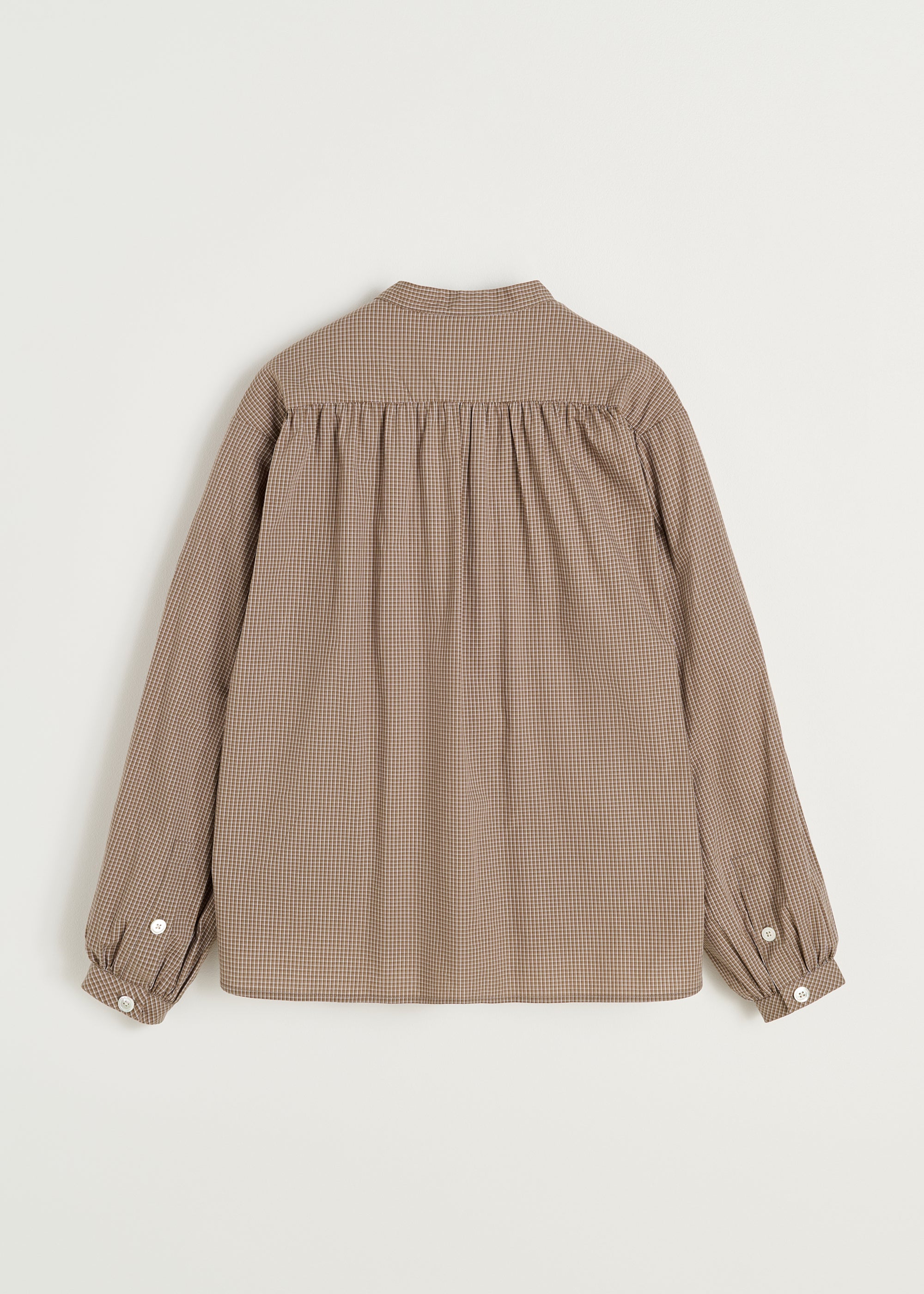 Heaven check shirt | Mix Fossil Shirt Woven aiayu