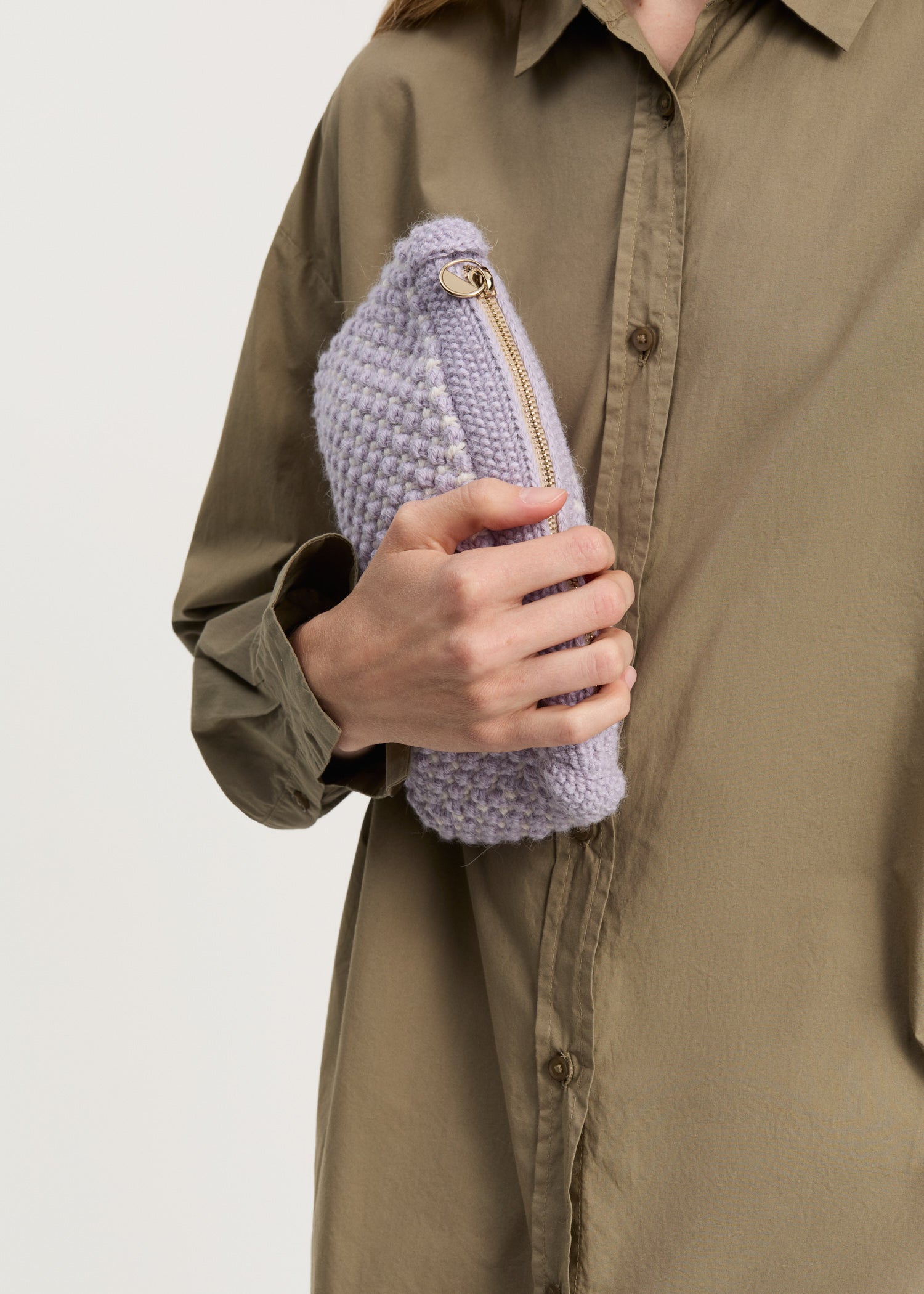 Helen classic clutch | Mix Misty Lilac/Albicant Purse aiayu