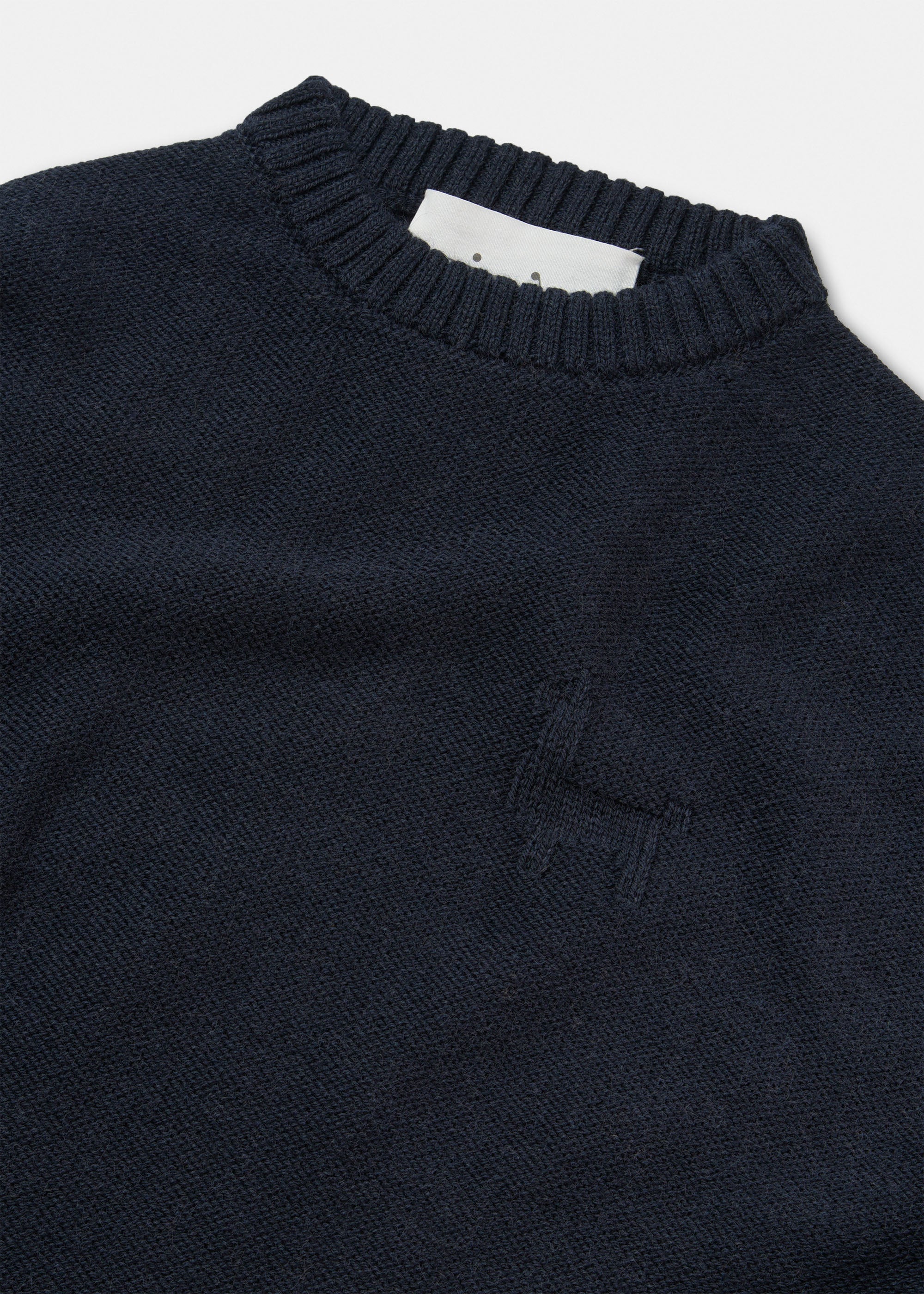 Highland juna wool sweater | Black Blue