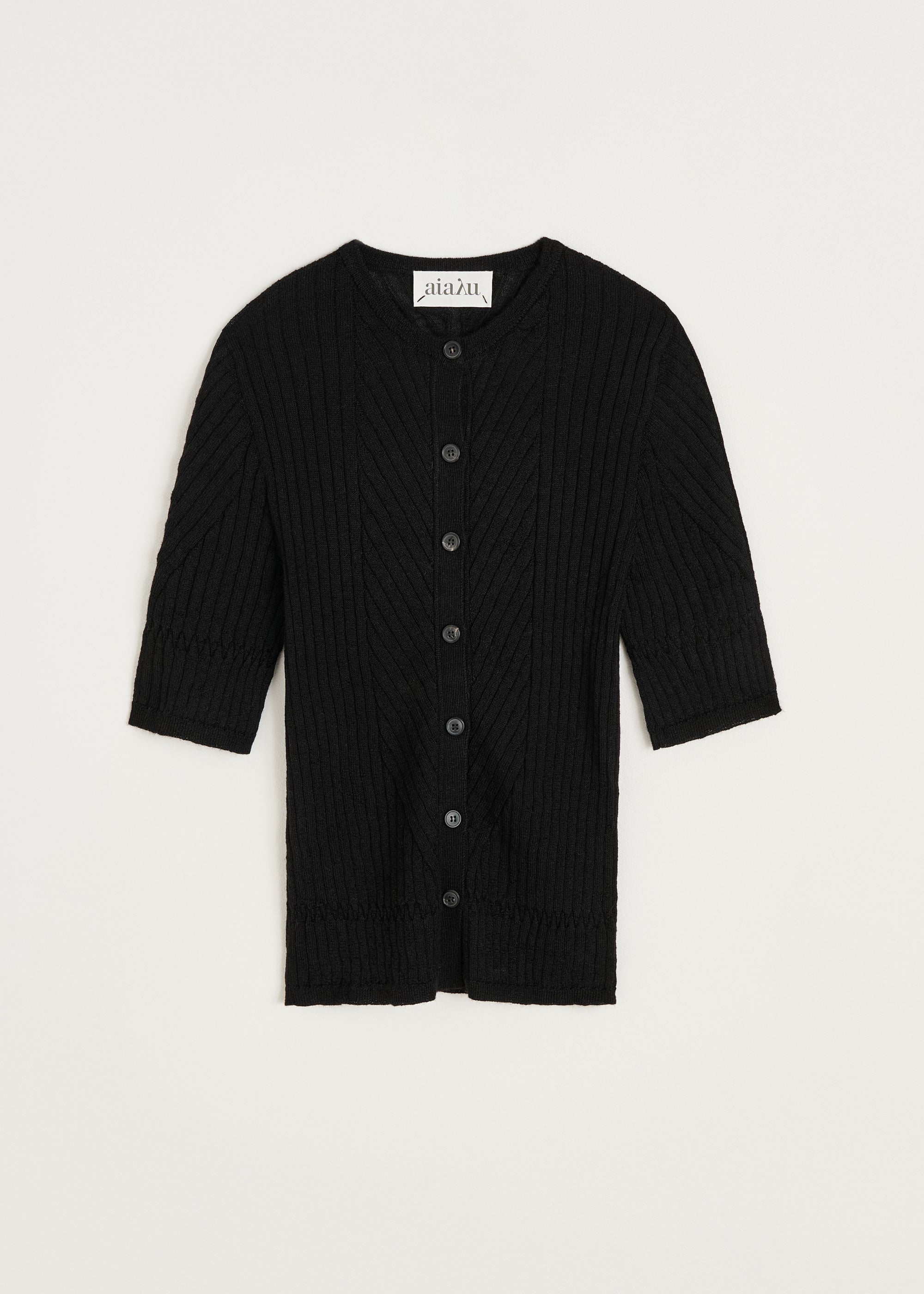 Hira cardigan – llama | Black Cardigan aiayu