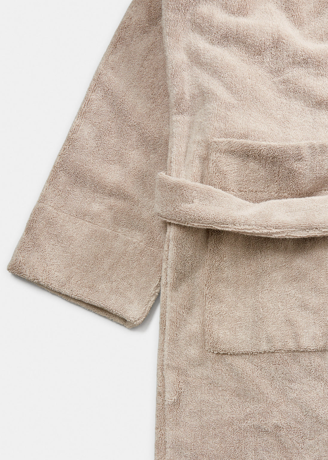 Hooded bathrobe terry | Dried Linen