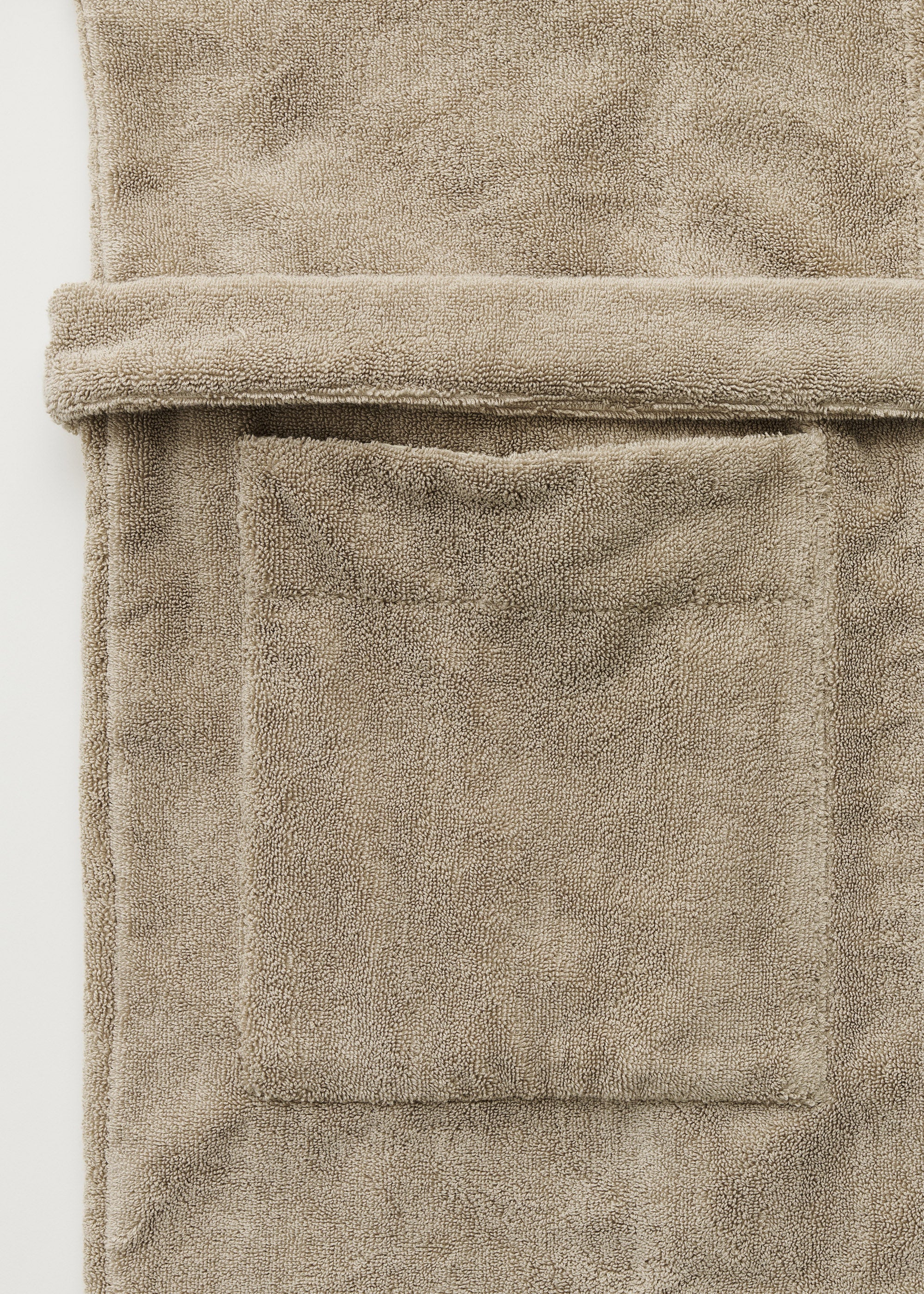 Hooded bathrobe terry | Dried Linen