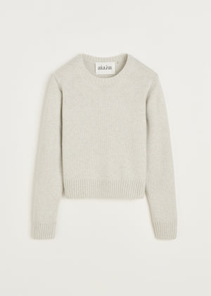 Inga sweater – cashmere | Dove Mouline Sweater aiayu