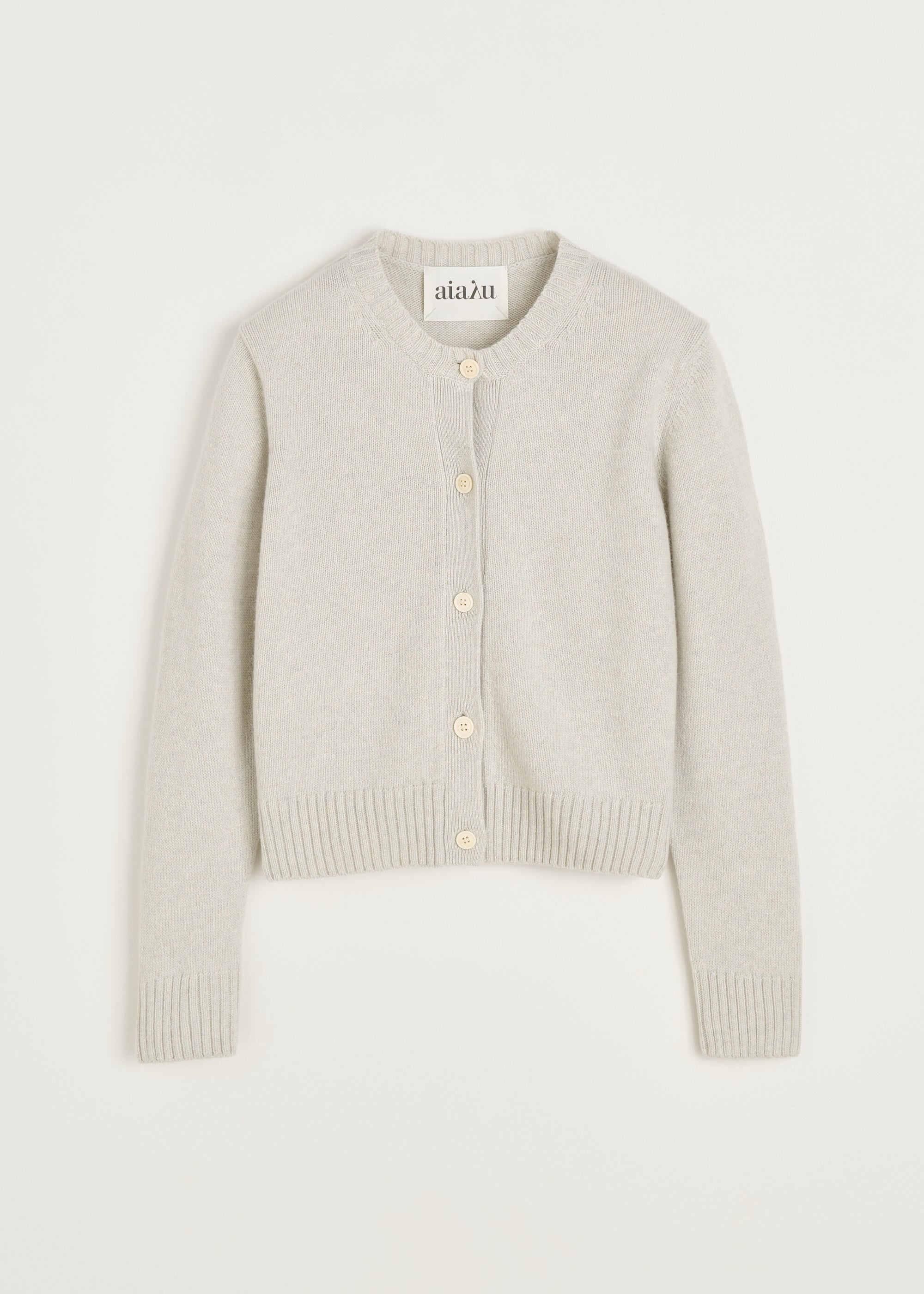 Ingolf cardigan – cashmere | Dove Mouline Cardigan aiayu