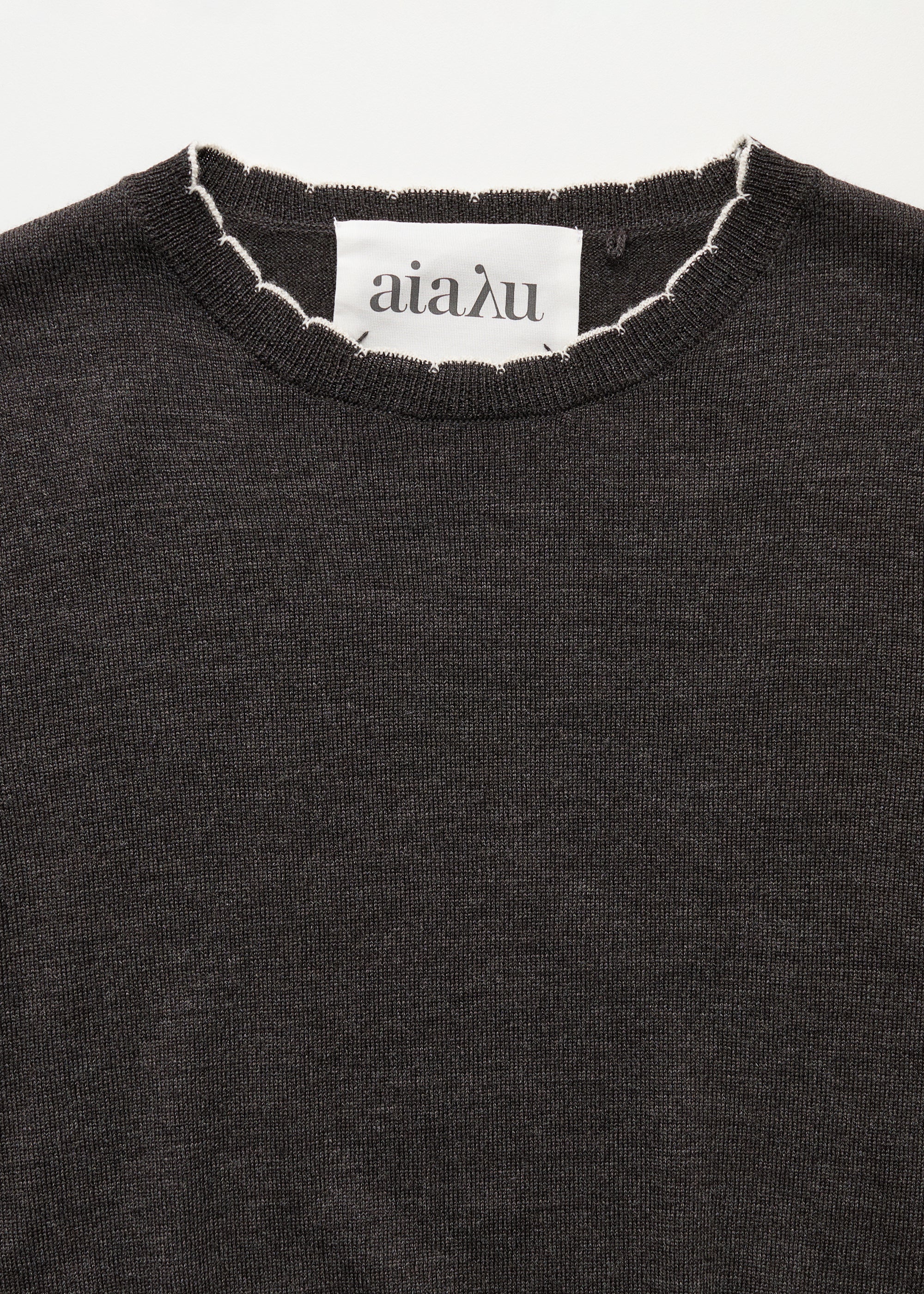 Isha sweater – pure merino wool | Dark Brown Melange