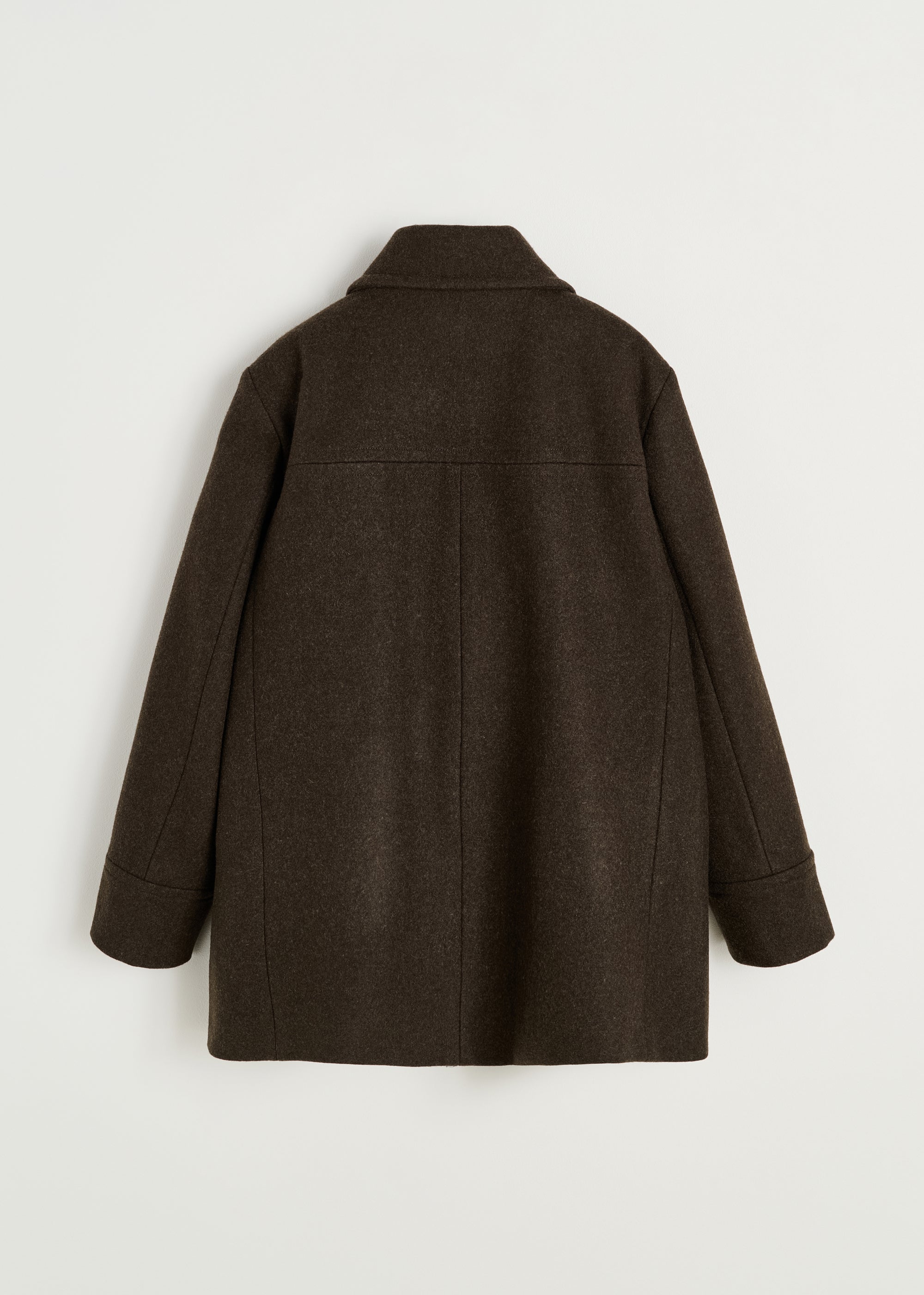 Jamie jacket loden – wool | Pure Dark Brown Coat aiayu