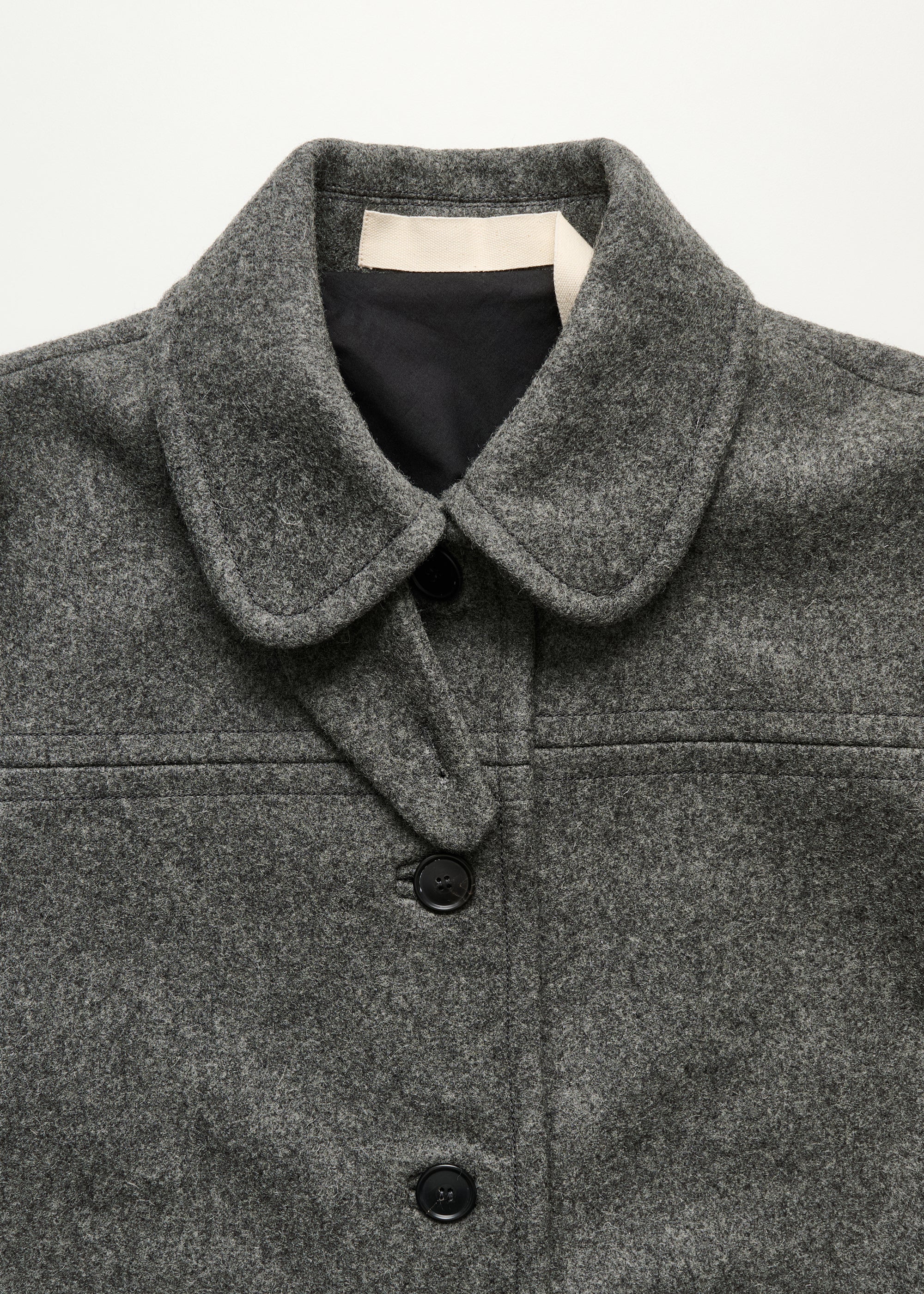 Jamie jacket loden – wool | Pure Grey Coat aiayu