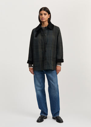 Jamie jacket check – oilskin silkwax | Foxleigh Jacket aiayu