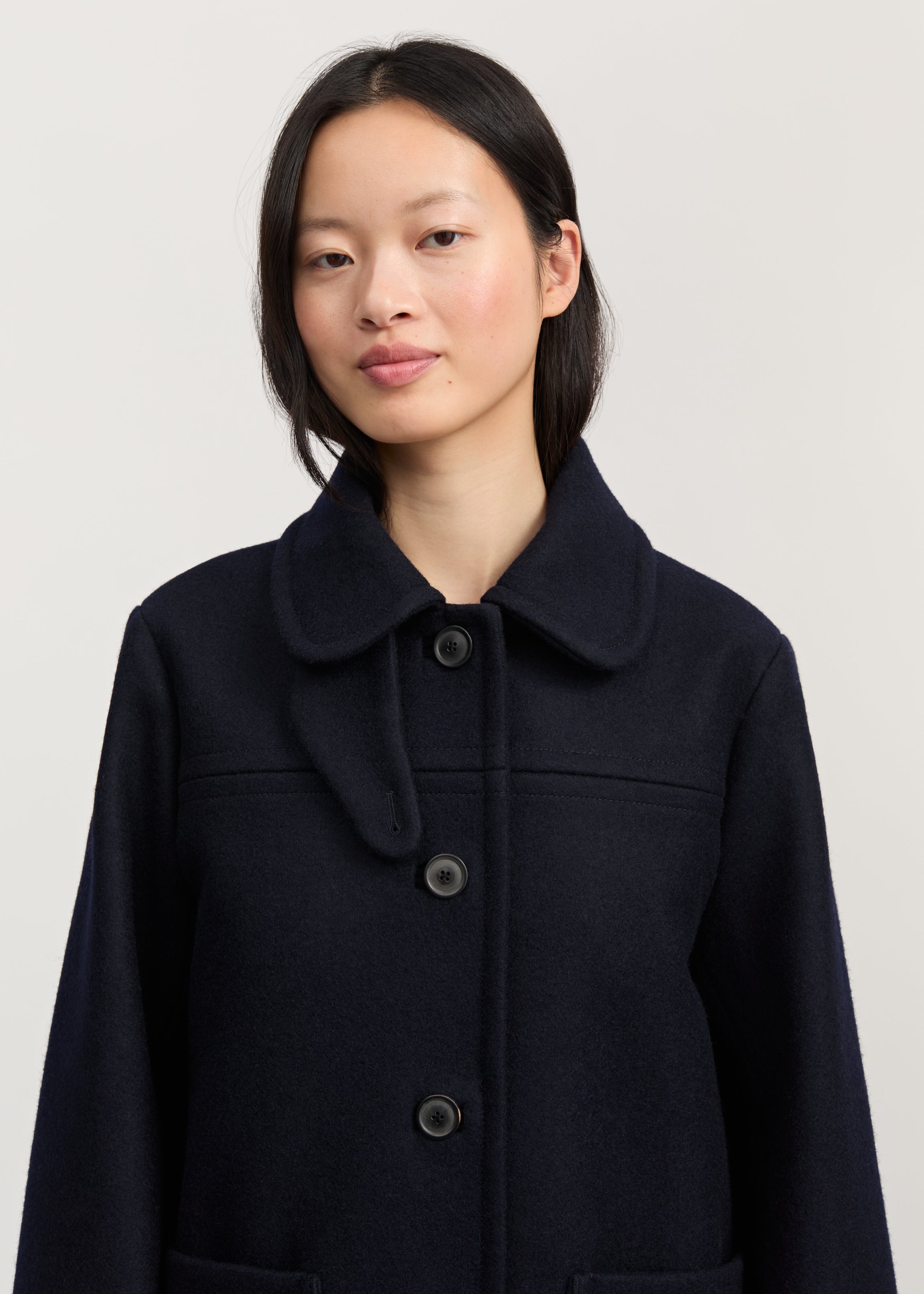 Jamie jacket loden – wool | Navy Coat aiayu