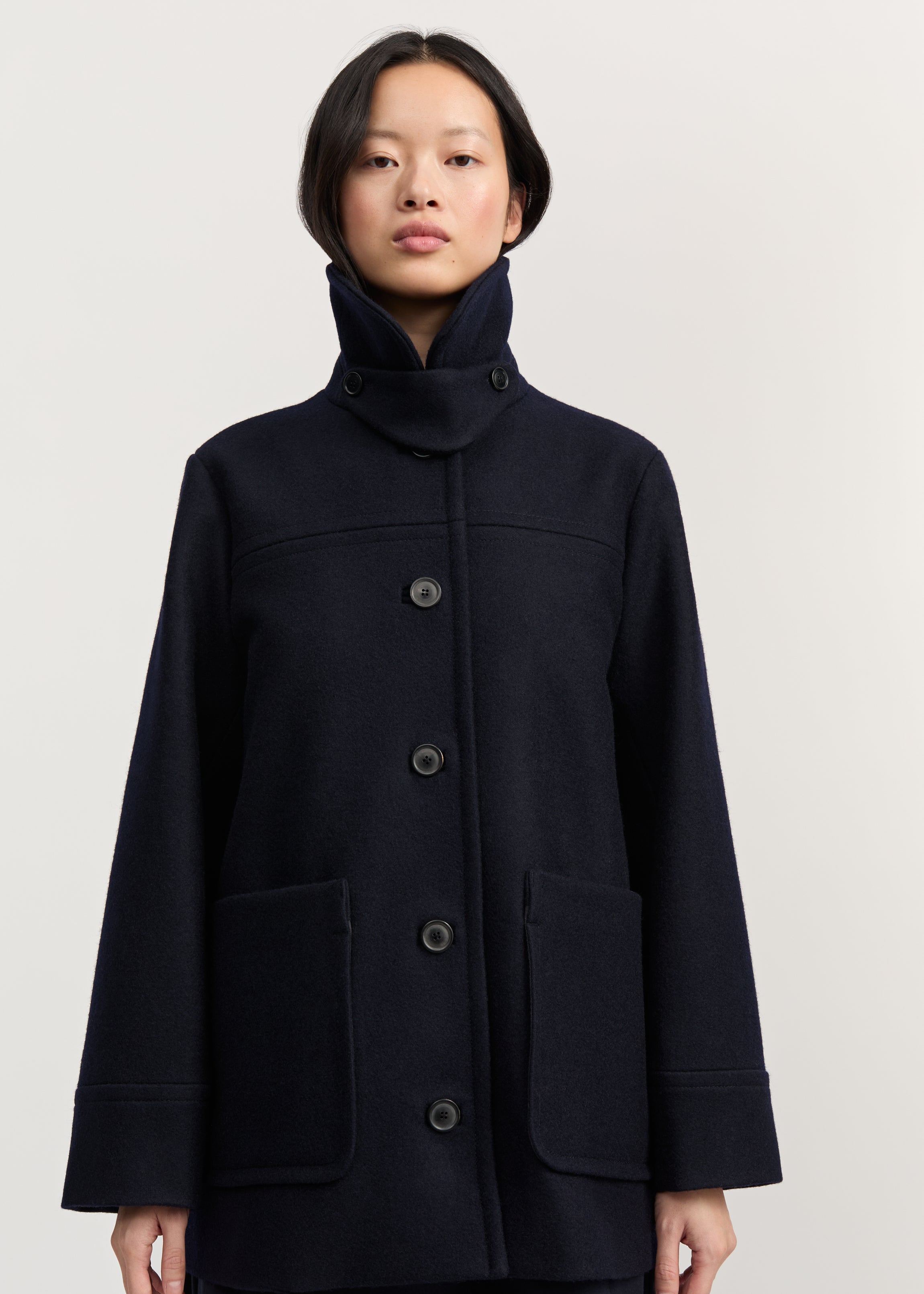 Jamie jacket loden – wool | Navy Coat aiayu