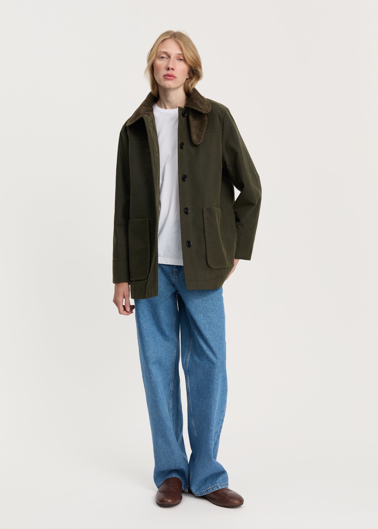 Jamie jacket – ripstop oilskin | Archive Olive Jacket aiayu