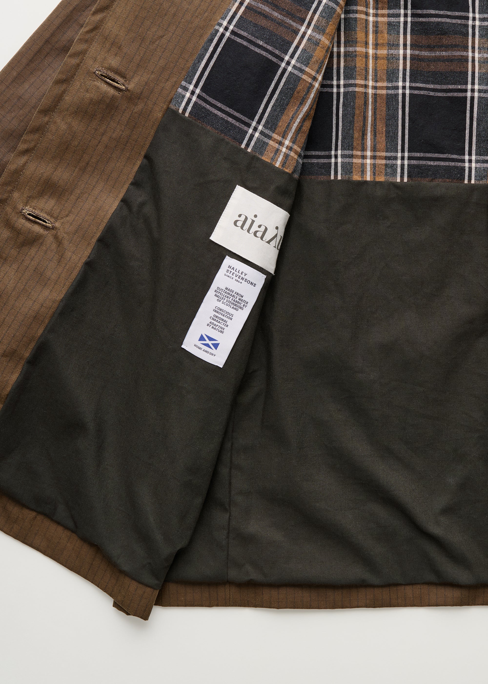 Jamie jacket ripstop oilskin | Bark Jacket aiayu