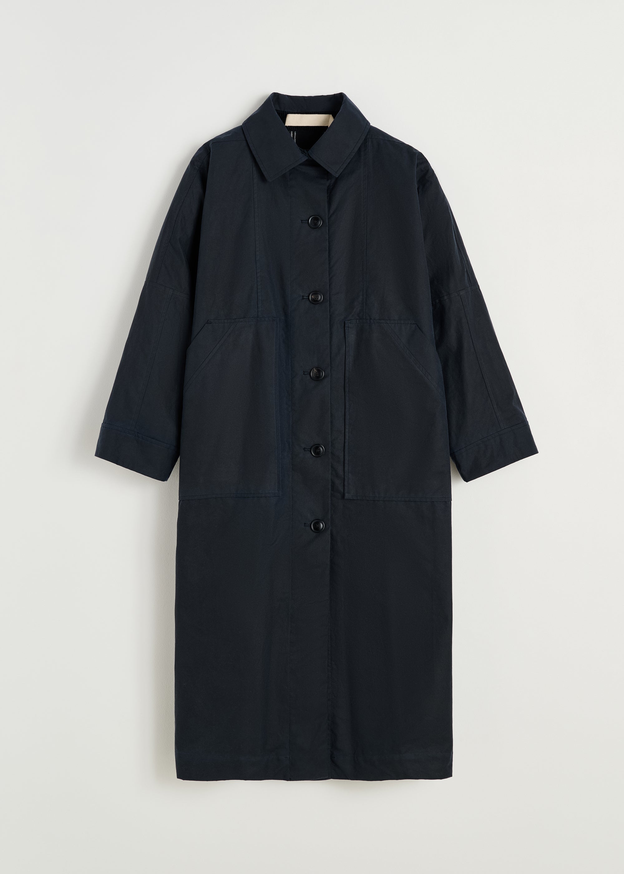 Jay coat – oilskin | Navy Jacket aiayu