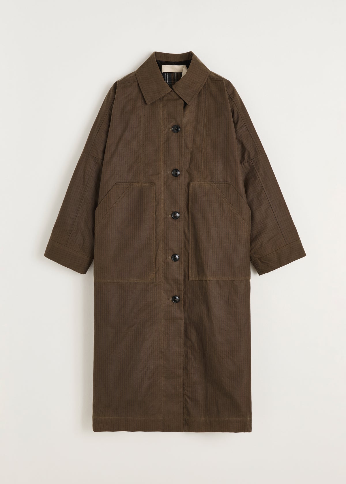 Jay coat ripstop – oilskin silkwax | Bark