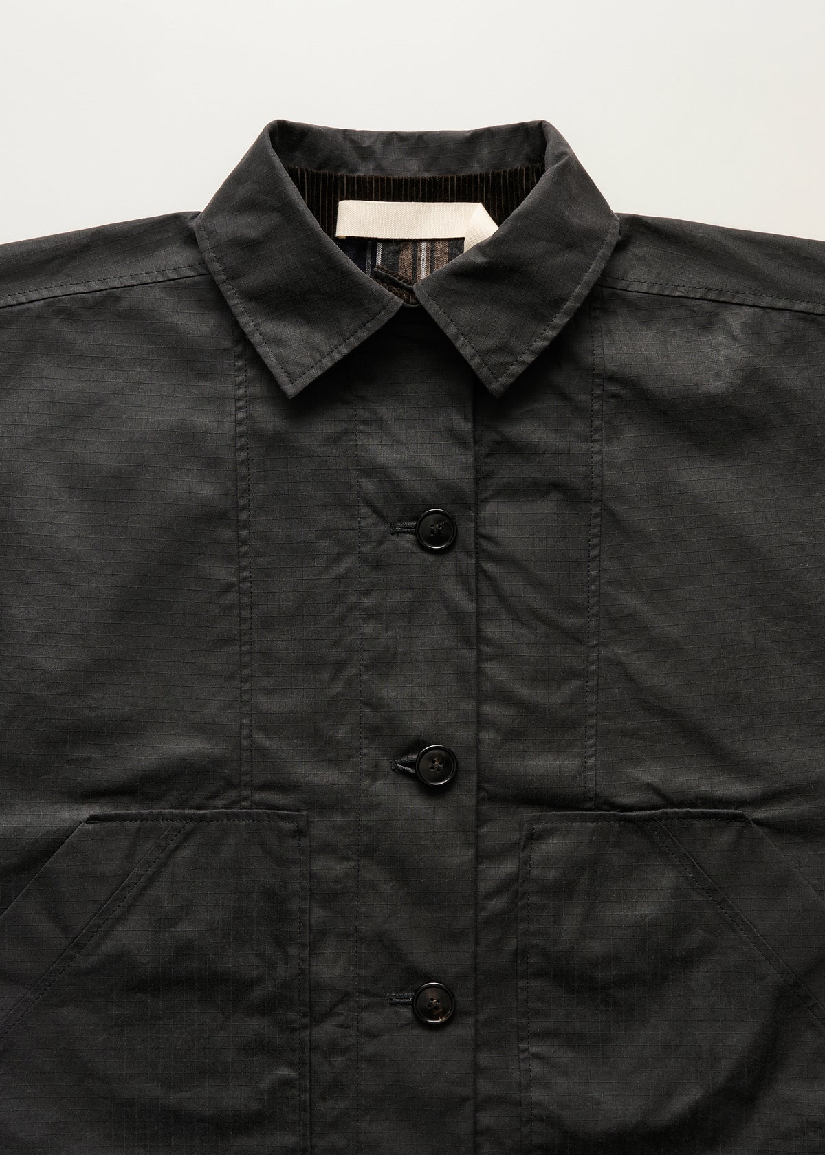 Jay coat ripstop – oilskin silkwax | Antracite Coat aiayu