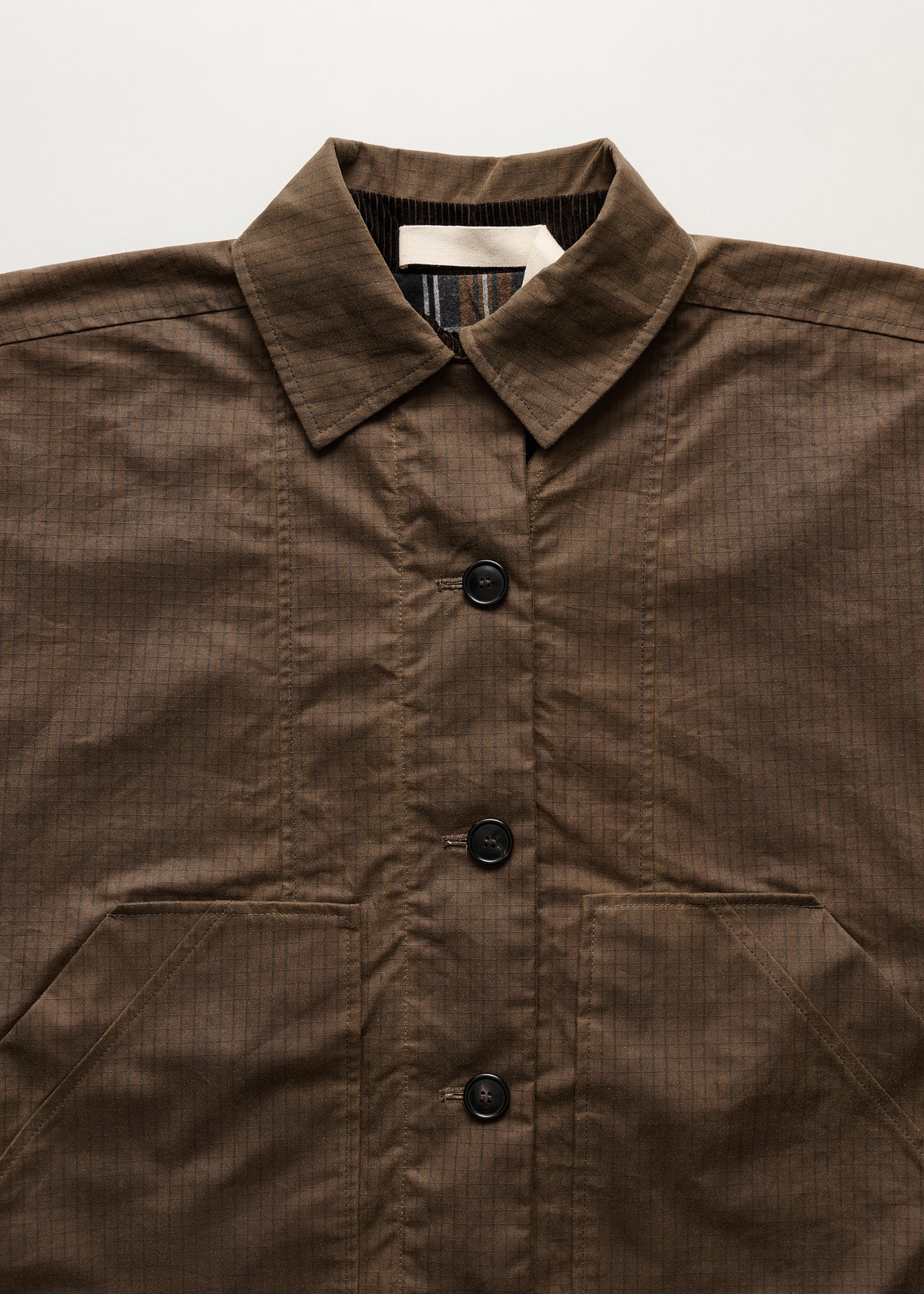 Jay coat ripstop – oilskin silkwax | Bark