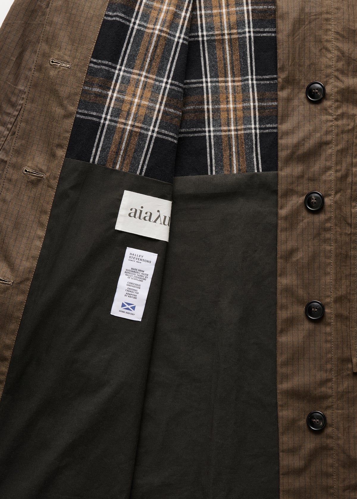 Jay coat ripstop – oilskin silkwax | Bark