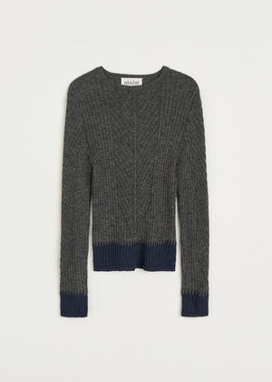 Jaya blouse – pure llama | Mix Stormy Sweater aiayu