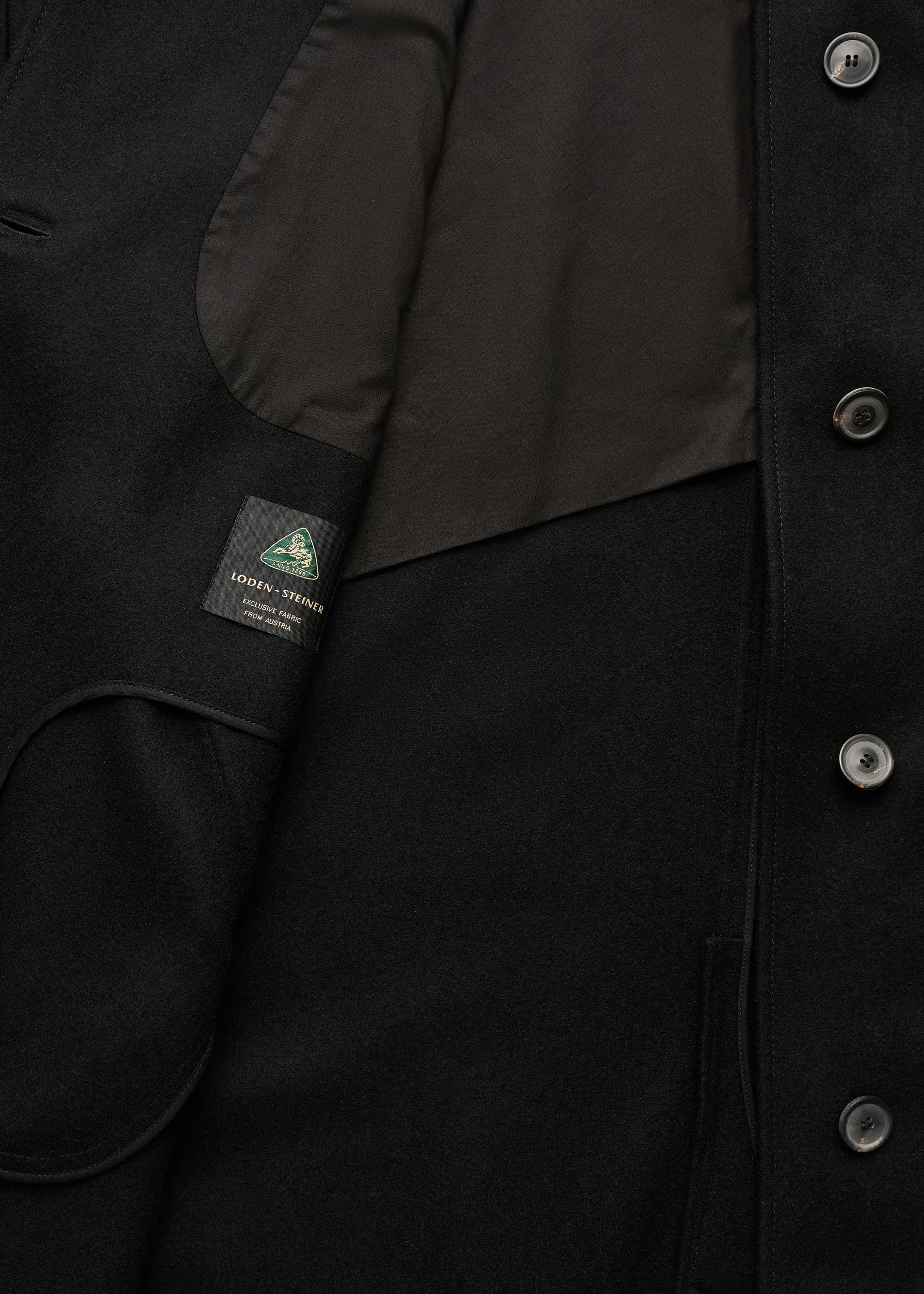 Jo coat loden | Black Coat aiayu