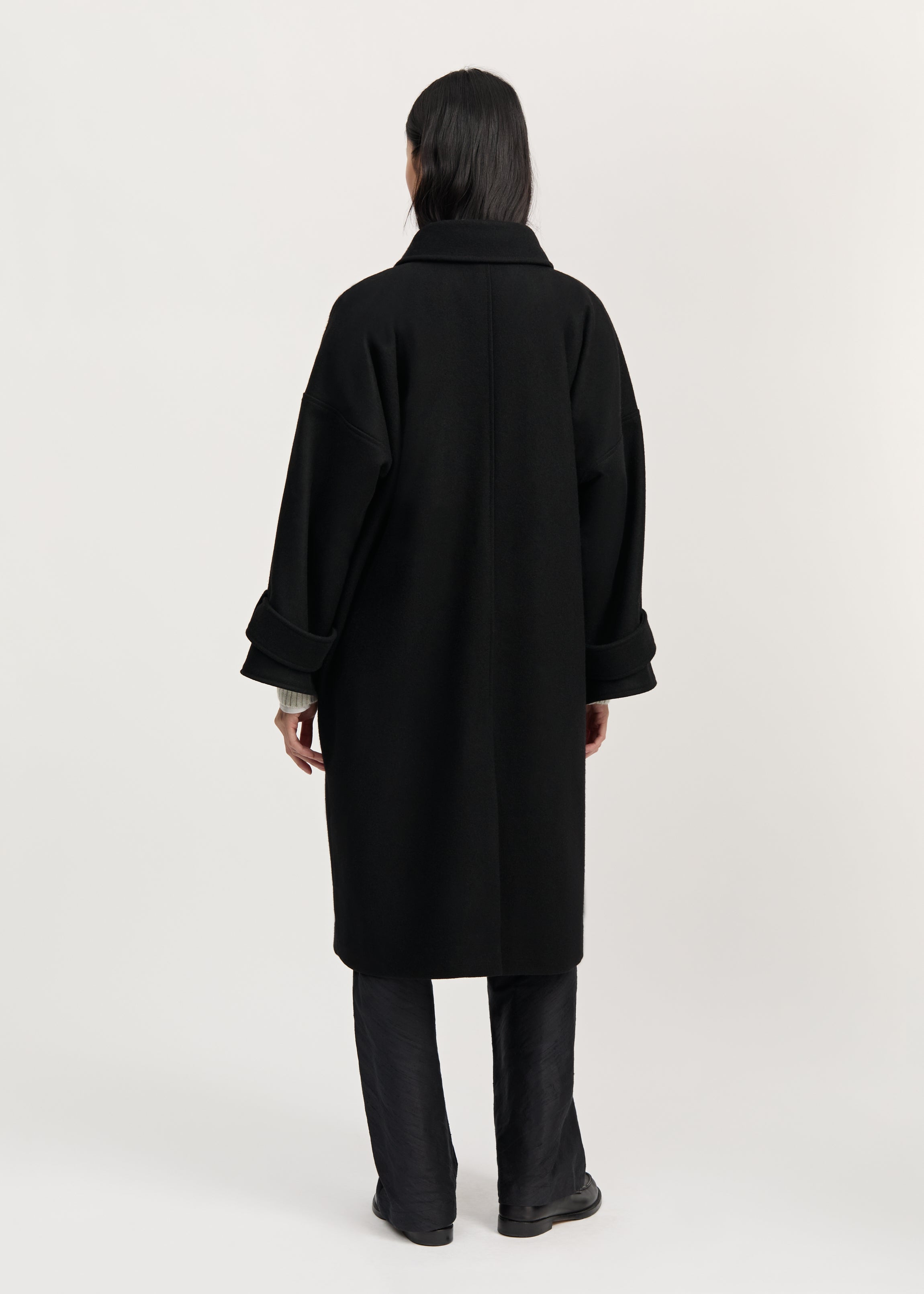 Jo coat loden | Black Coat aiayu