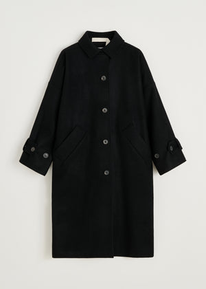 Jo coat loden | Black Coat aiayu