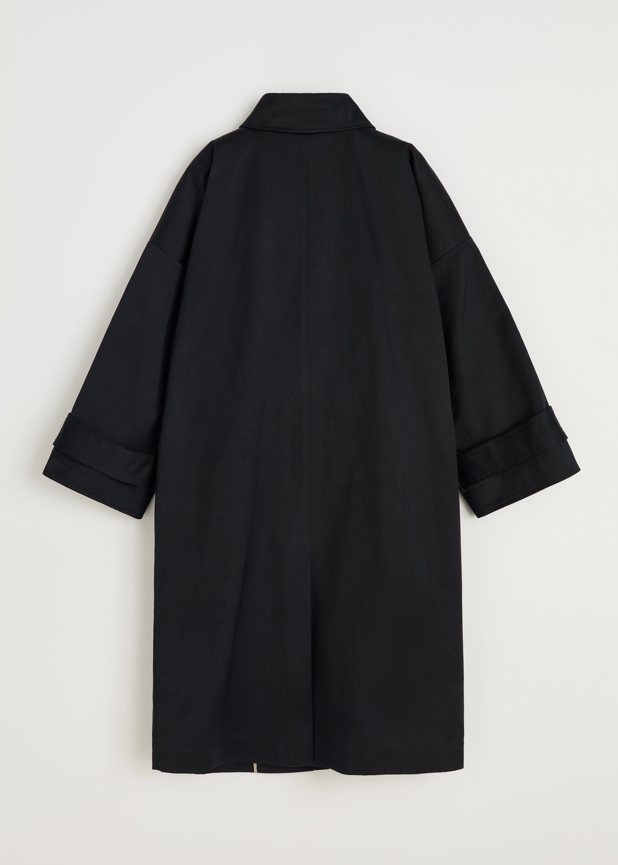 Jo coat twill | Black Navy Coat aiayu