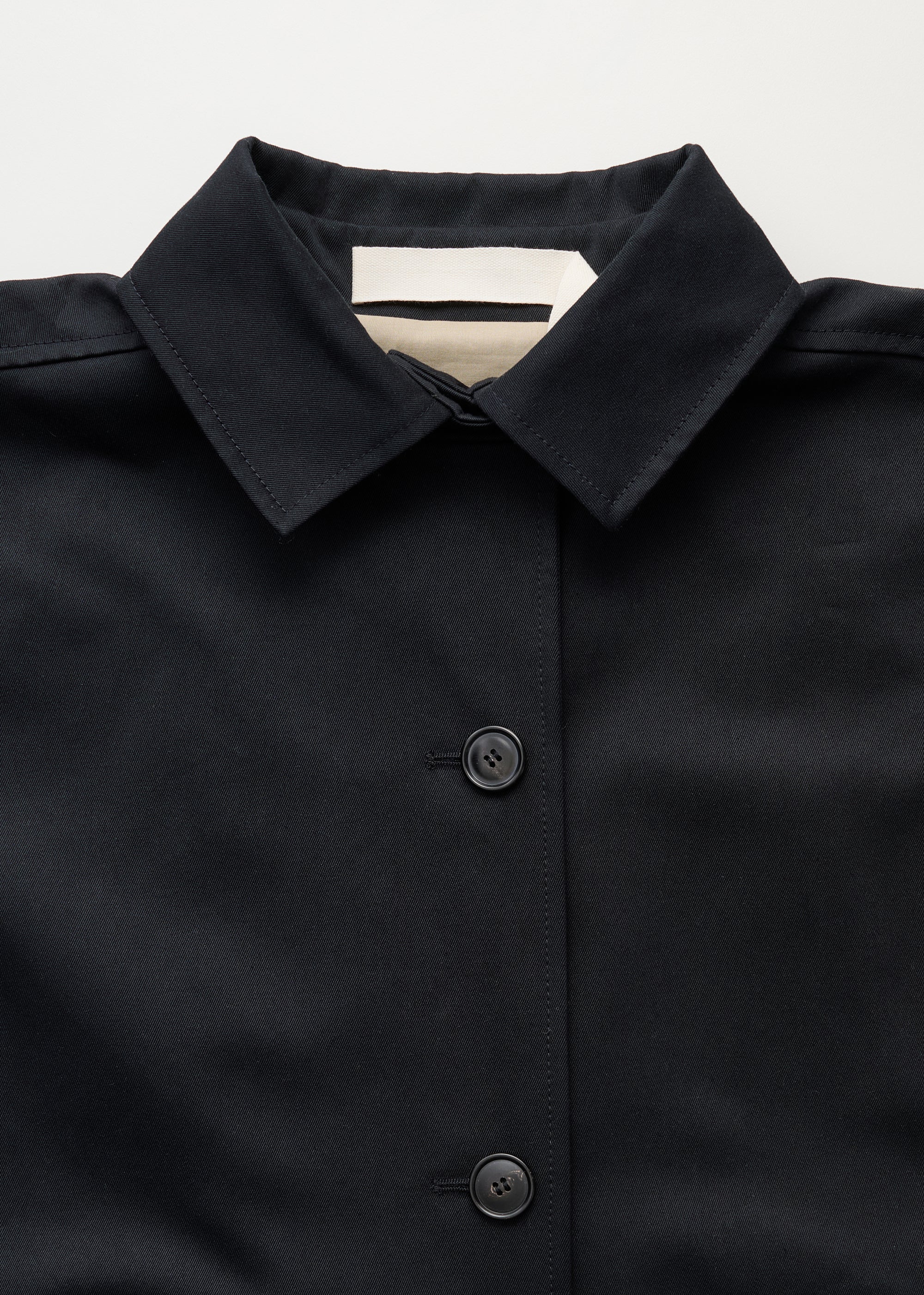 Jo coat twill | Black Navy Coat aiayu