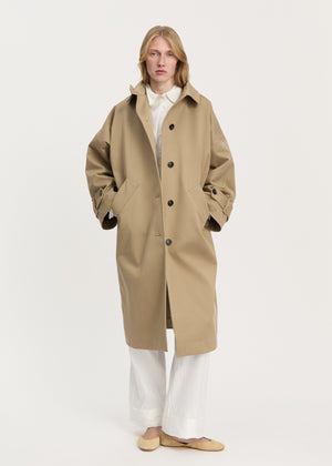 Jo coat twill | Classic Khaki Coat aiayu