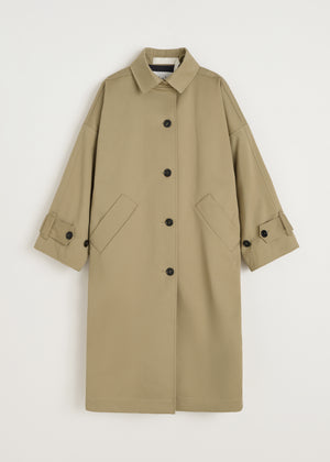 Jo coat twill | Classic Khaki Coat aiayu