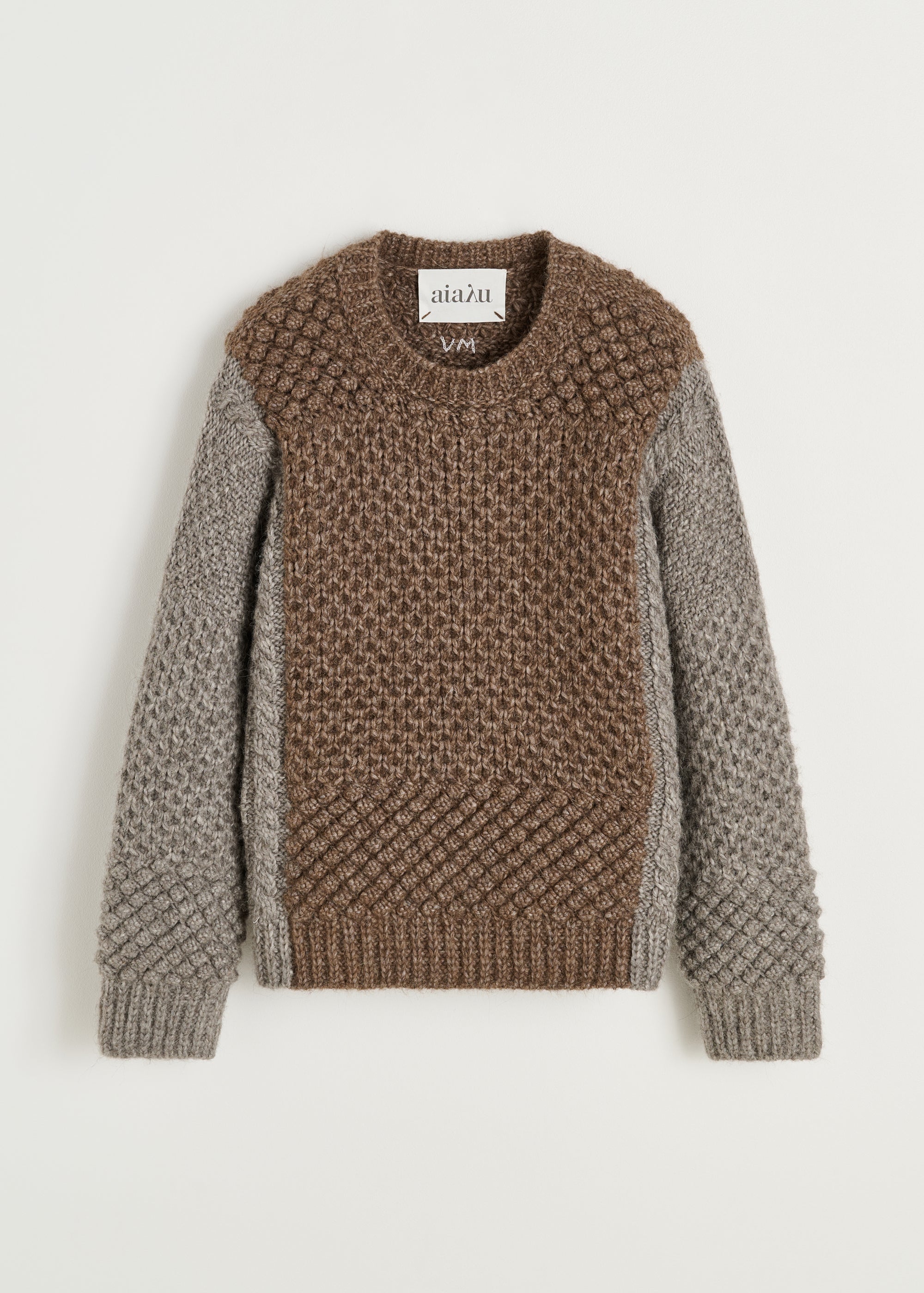 Justina sweater – pure llama | Mix Pure Grey Sweater aiayu