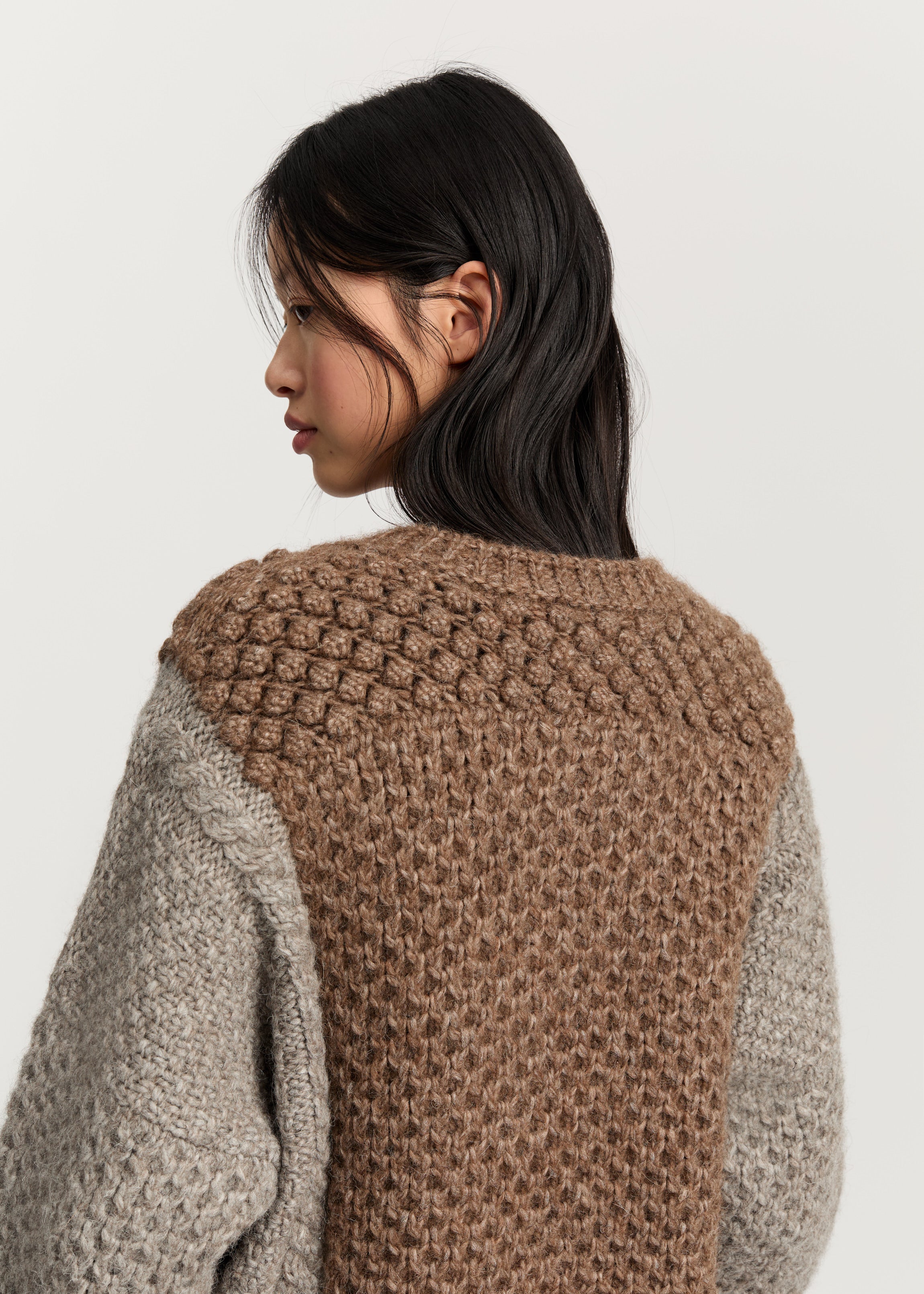 Justina sweater – pure llama | Mix Pure Grey Sweater aiayu