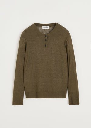 Kanika sweater – linen | Green Wood Sweater aiayu