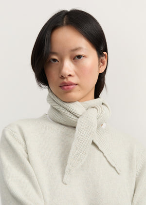 Knox scarf – cashmere | Dove Mouline Scarf aiayu