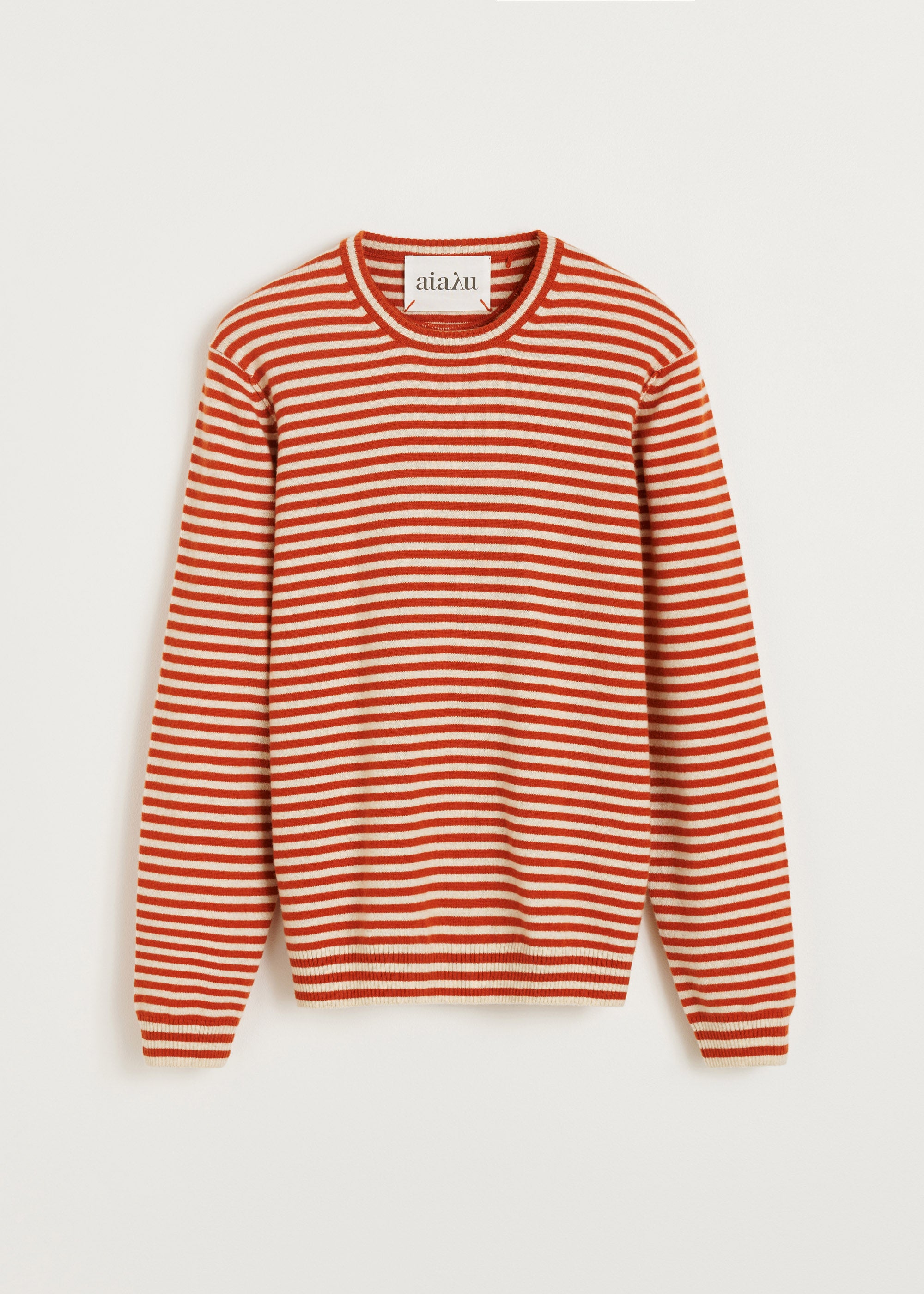 Leonardo sweater – pure cashmere | Mix Orange Sweater aiayu