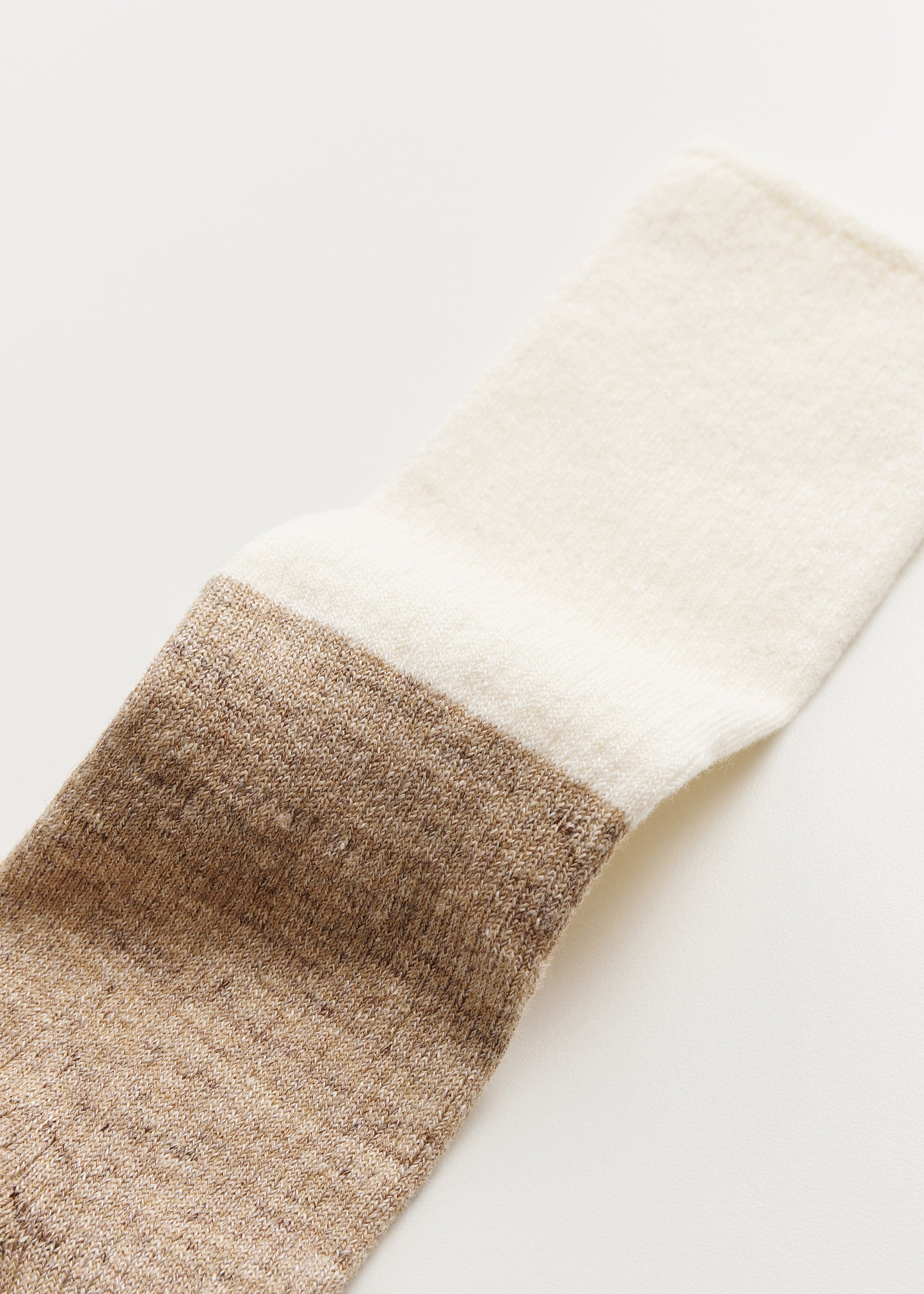 Linen rib socks | Mix Linen