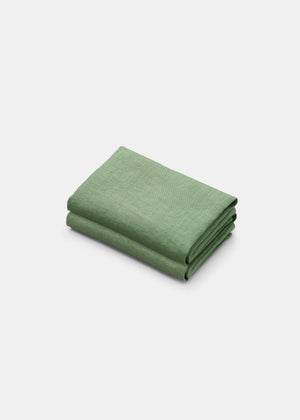 Linen kitchen towel (set of 2 pcs) | Dusty Green