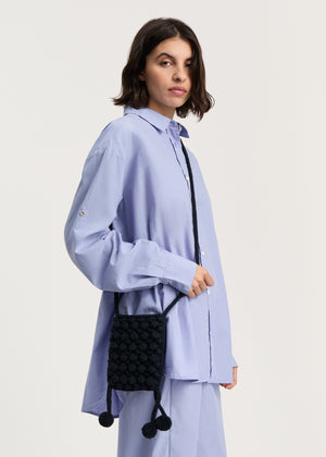 Lisha purse | Black Navy Purse aiayu