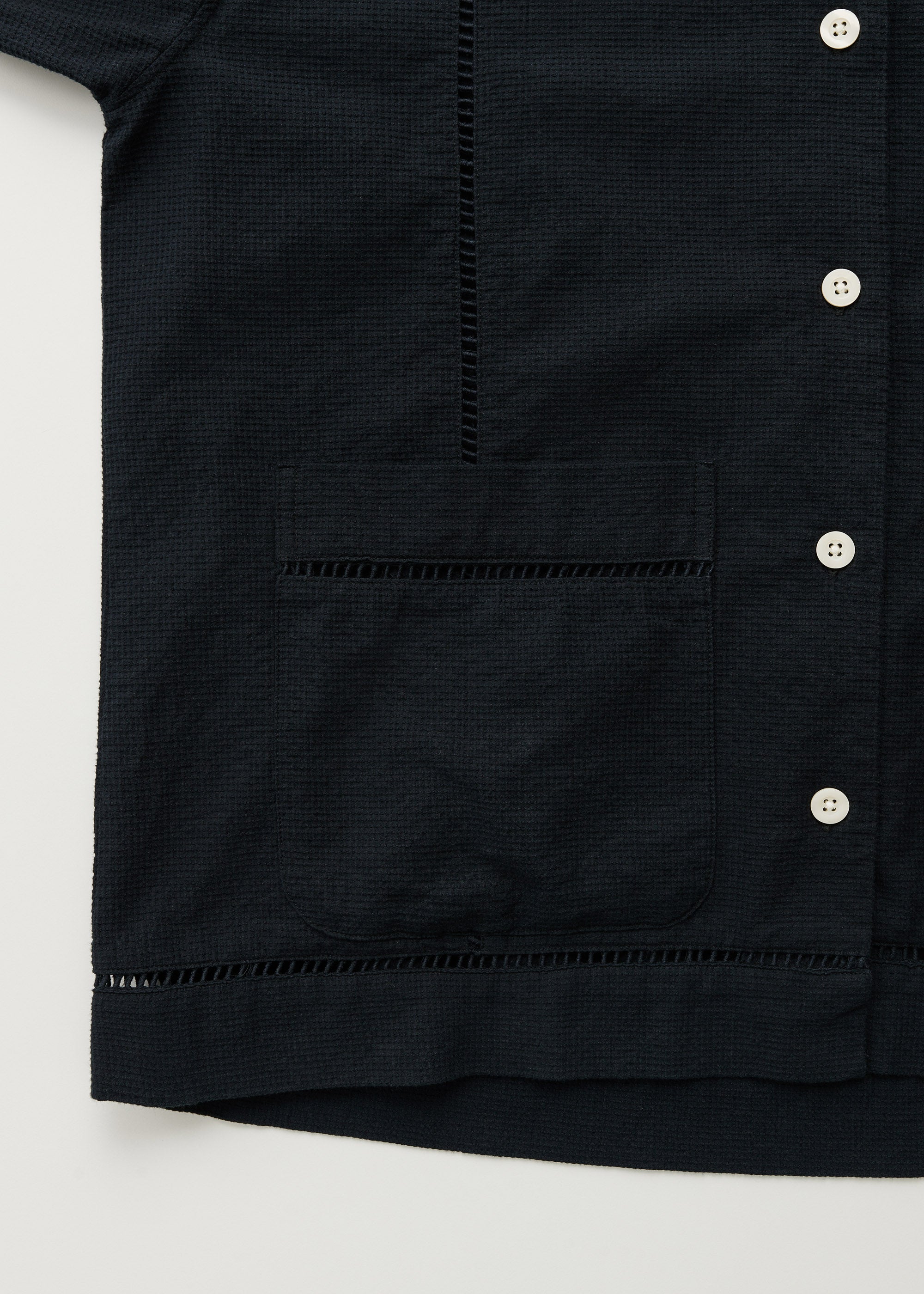 Lucie shirt waffle | Navy