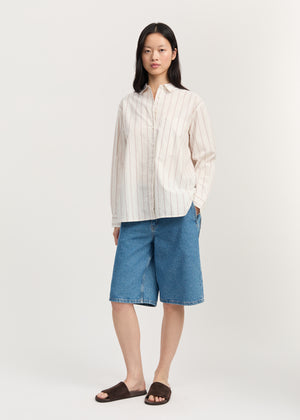 Lynette shirt champetra | Mix Merlot Shirt Woven aiayu