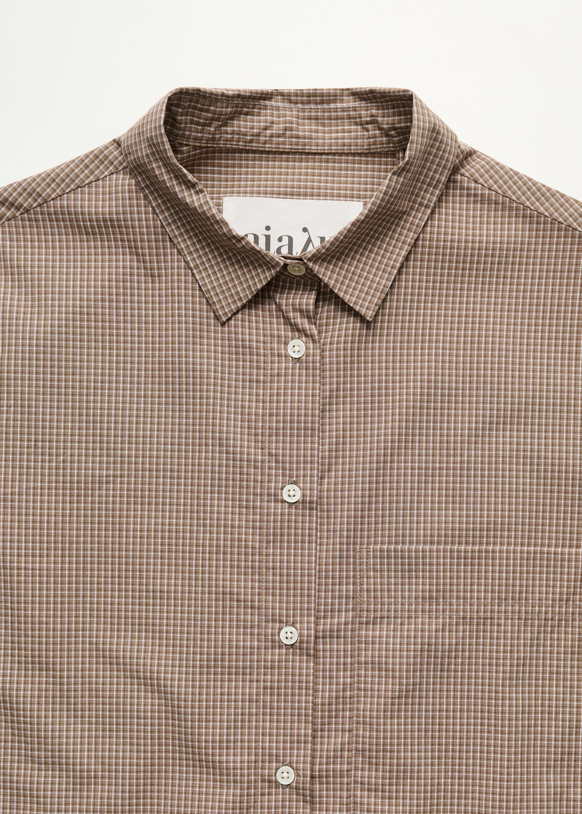 Lynette shirt check | Mix Fossil Shirt Woven aiayu