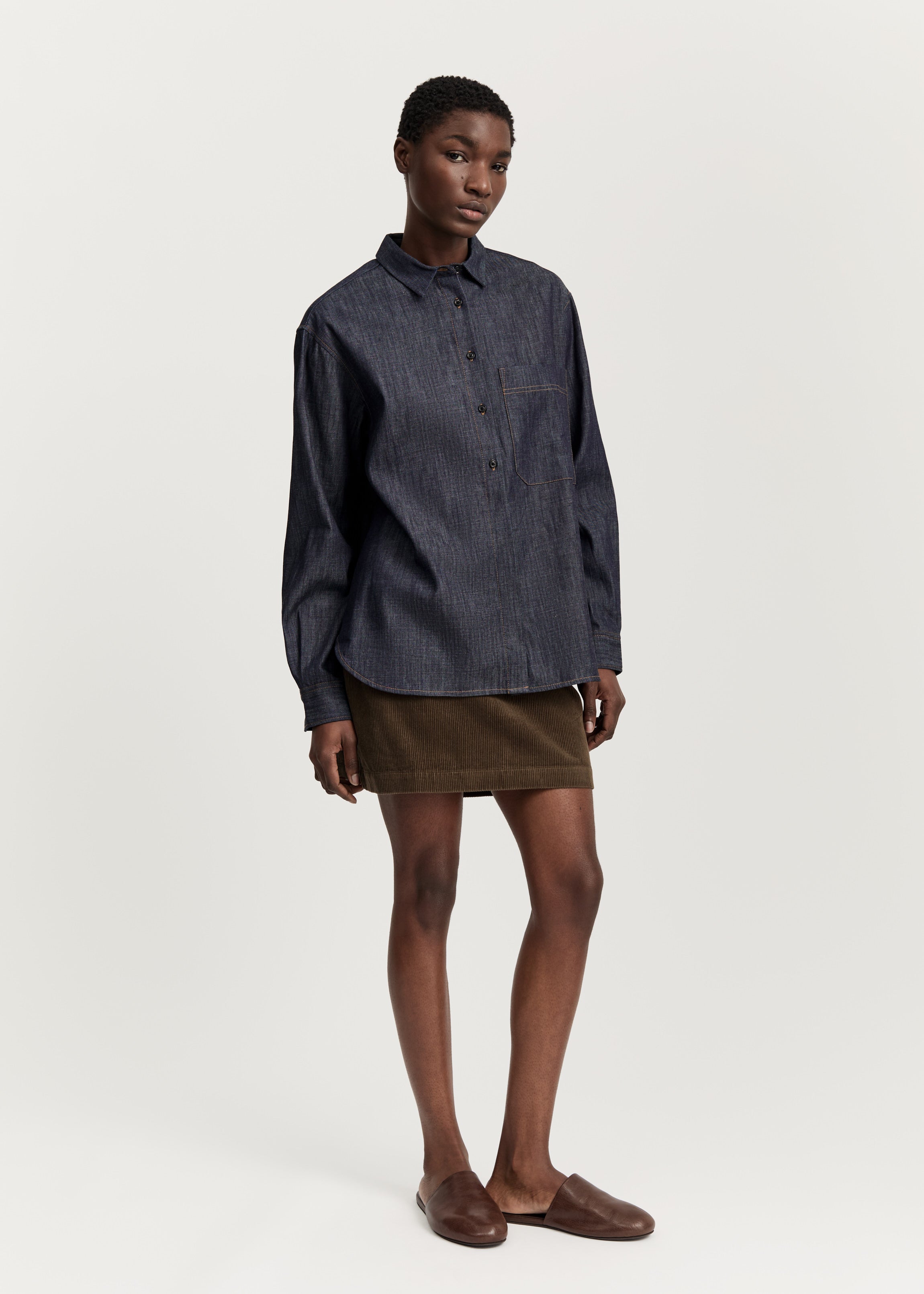 Lynette shirt denim | Classic Blue Shirt Woven aiayu