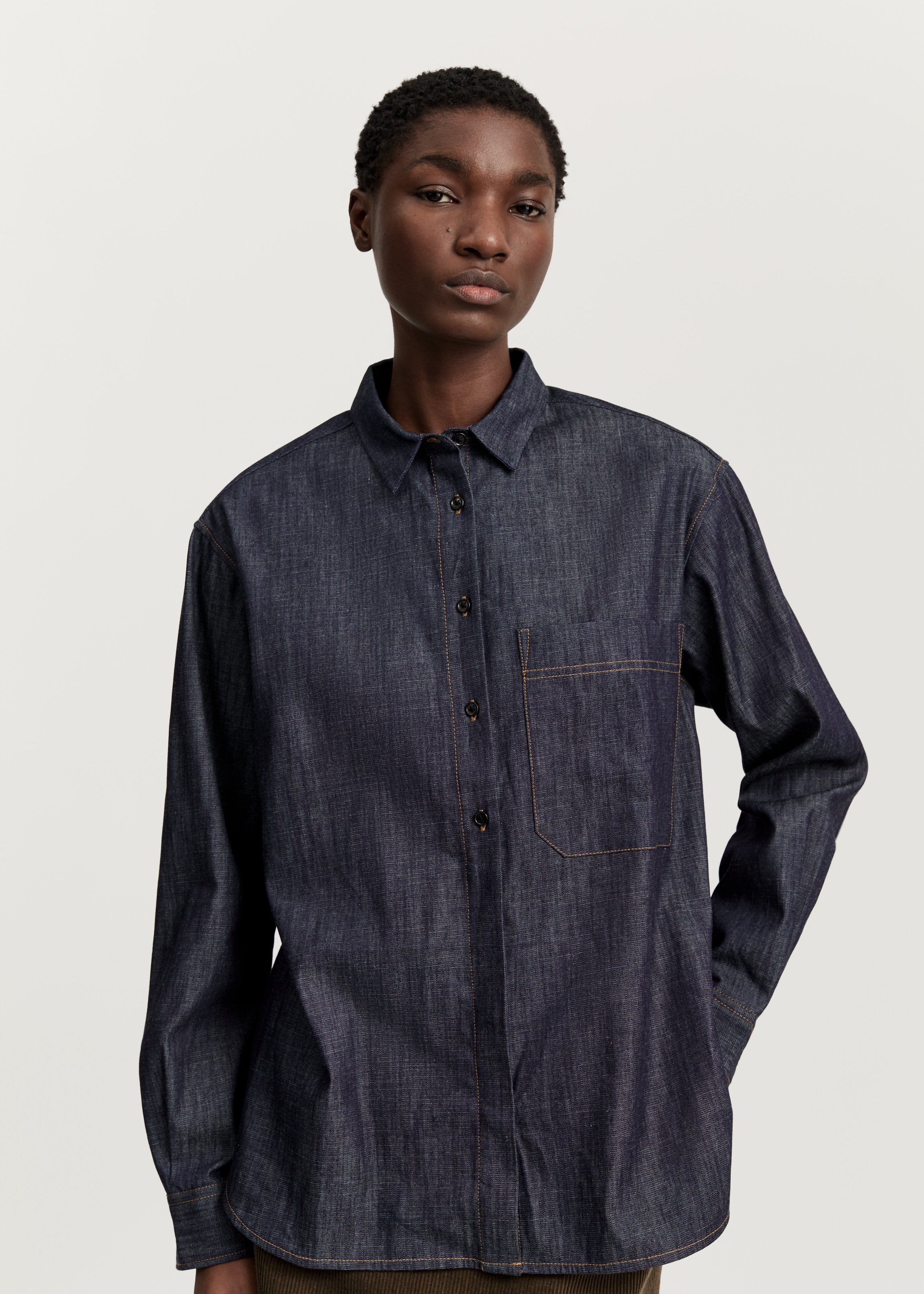 Lynette shirt denim | Classic Blue Shirt Woven aiayu