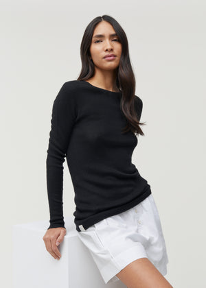 Madigan cashmere blouse | Black