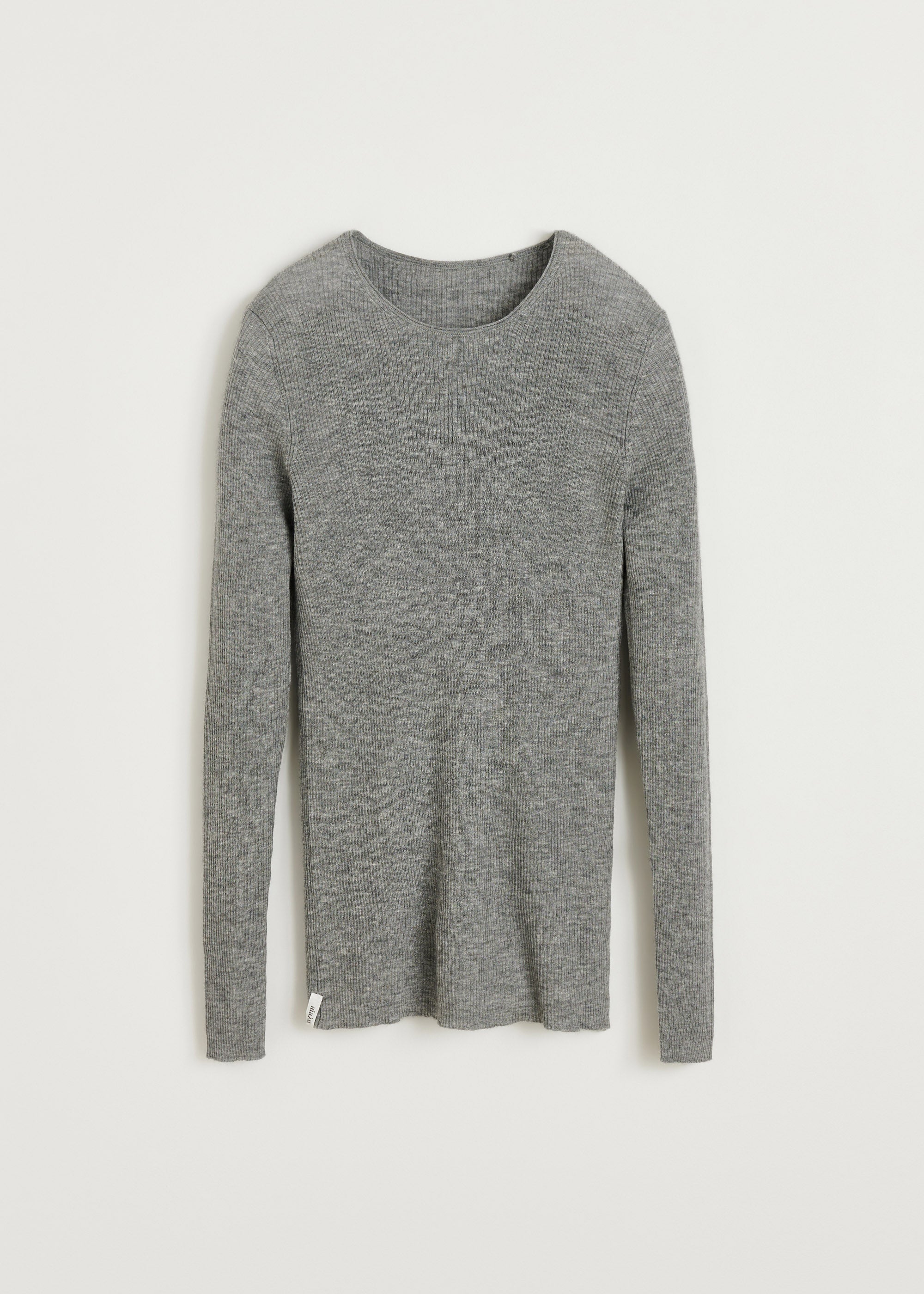 Madigan blouse - cashmere | Grey Melange Blouse aiayu