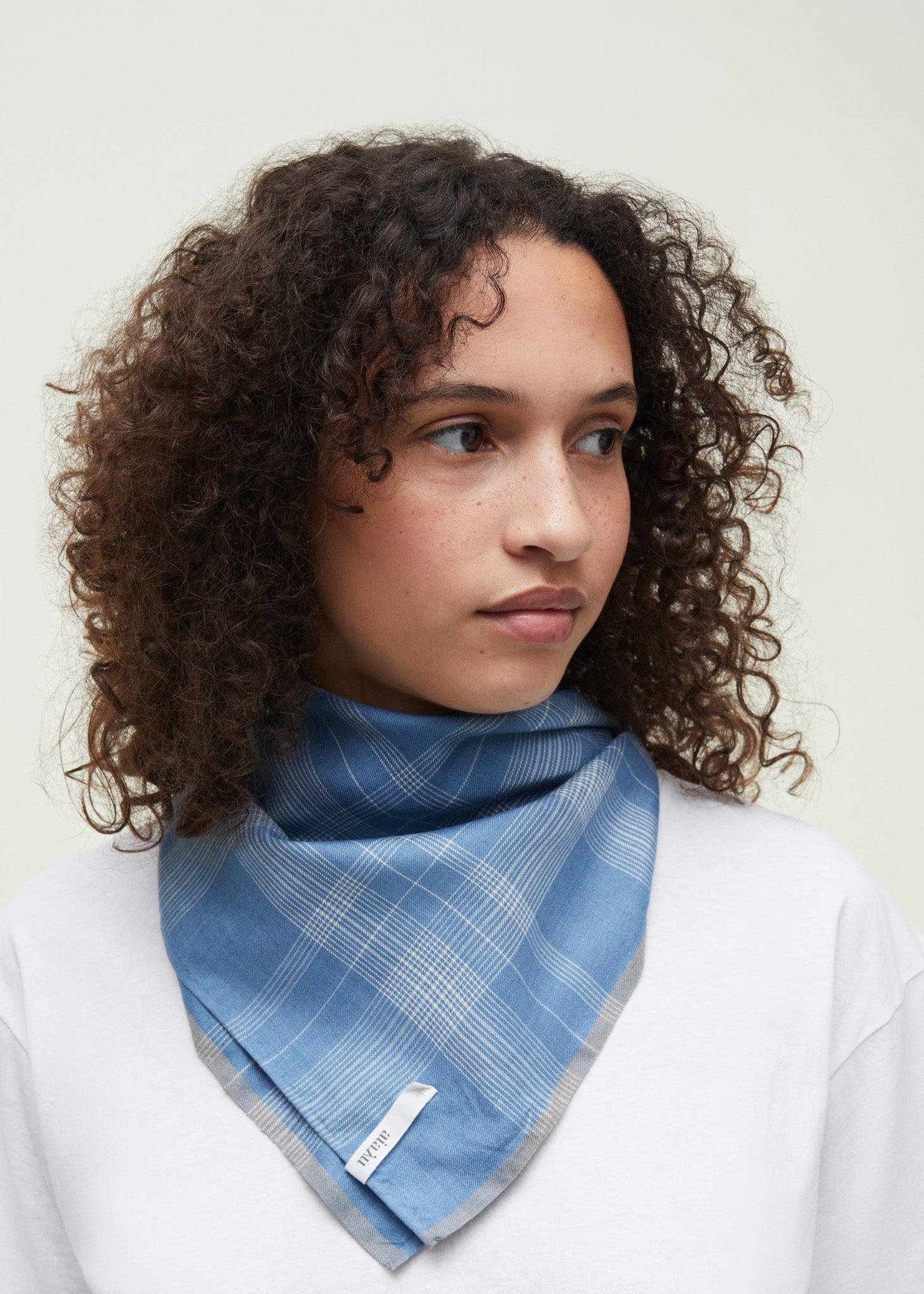 Malila scarf - pure silk | Mix Brilliant Blue