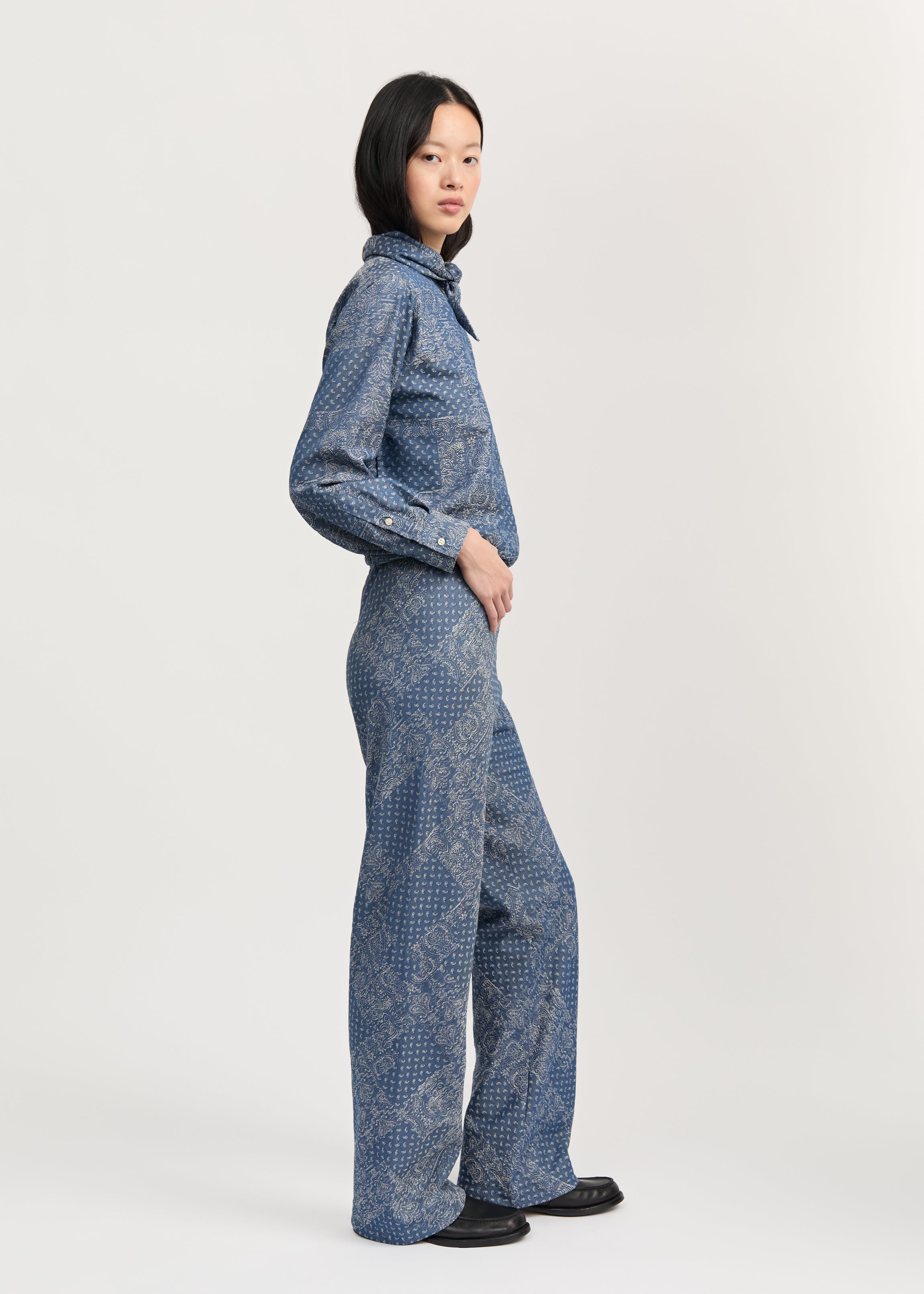 Mara pants jacquard | Bluebell Paisley Pants aiayu