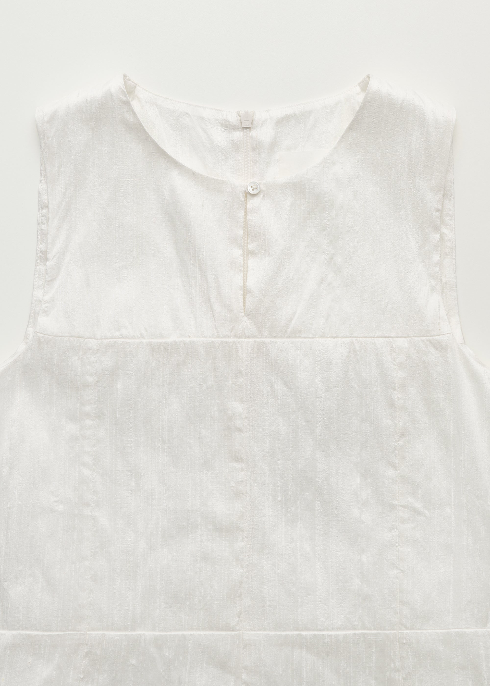 Martha mini dress – recycled silk | Pure Ecru Dress aiayu