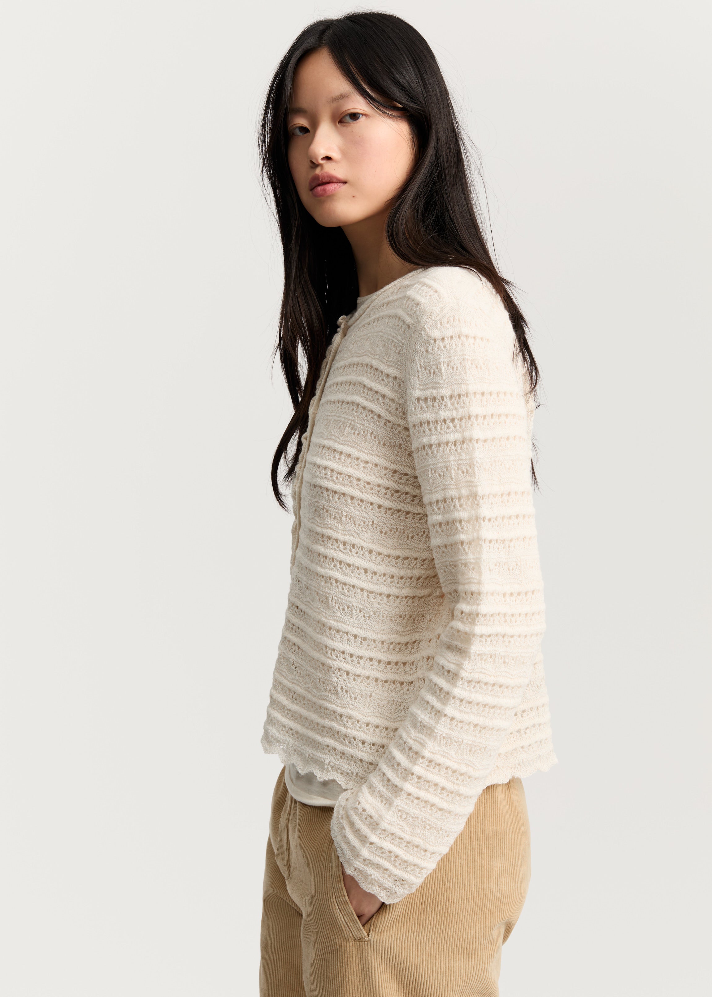 Mateo cardigan – pure llama | Albicant Cardigan aiayu