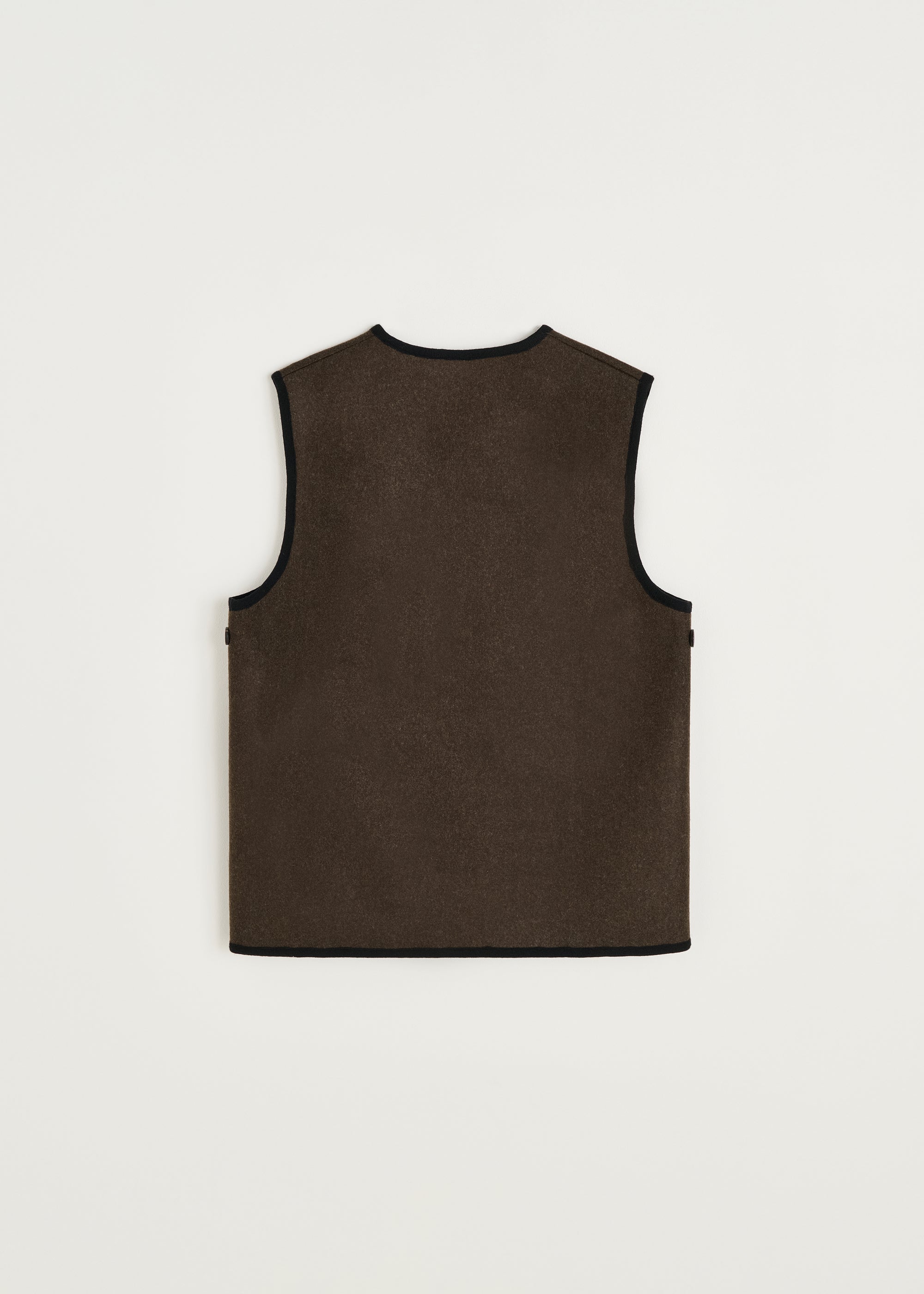 Meha vest – loden | Pure dark brown Vest aiayu